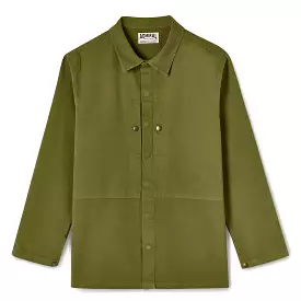 ADMIRAL SPORTING GOODS Deacon Herringbone Overshirt - Hone Green