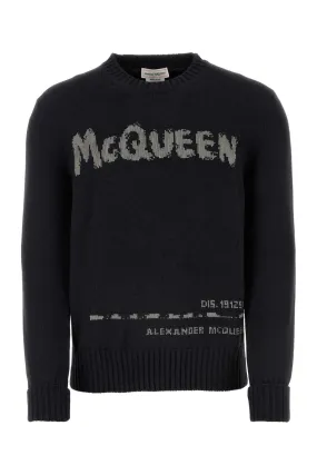 Alexander Mcqueen Charcoal Cotton Sweater