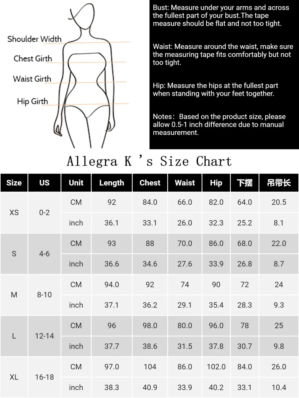 Allegra K- Drape Cowl Neck Cami Split Backless Dress