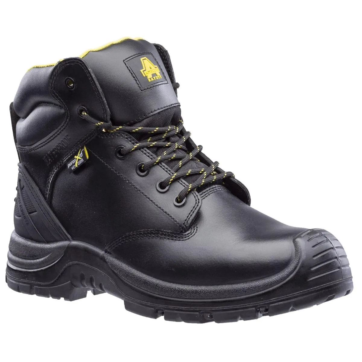 Amblers Safety AS303C Wrekin Metal Free Metatarsal Waterproof Safety Boot Black