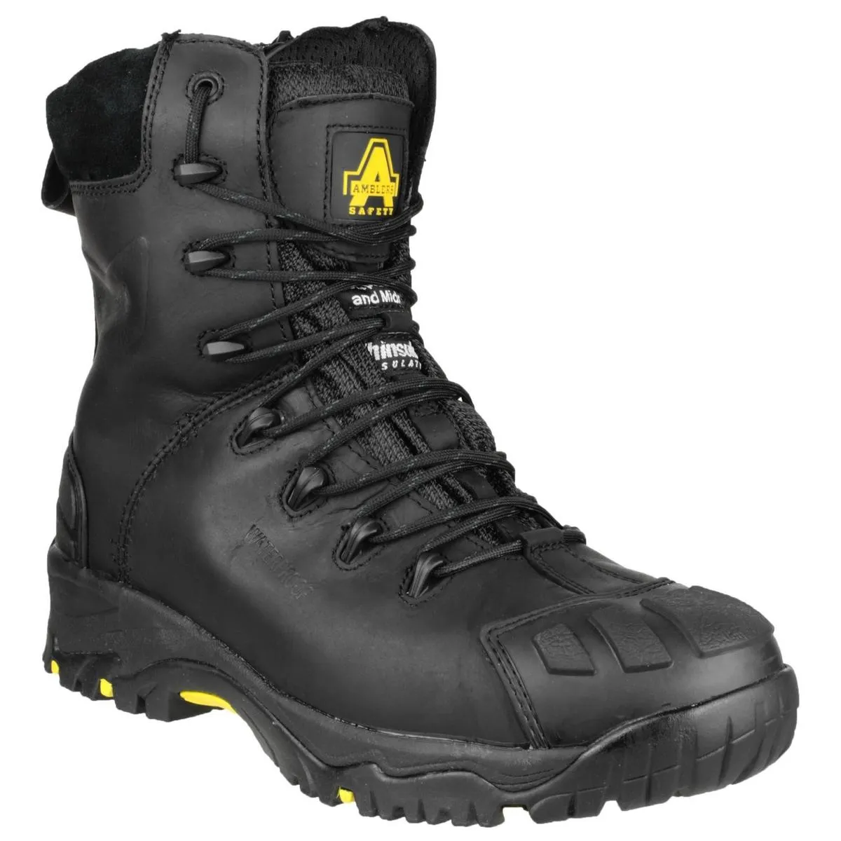 Amblers Safety FS999 Hi Leg Composite Safety Boot With Side Zip Black