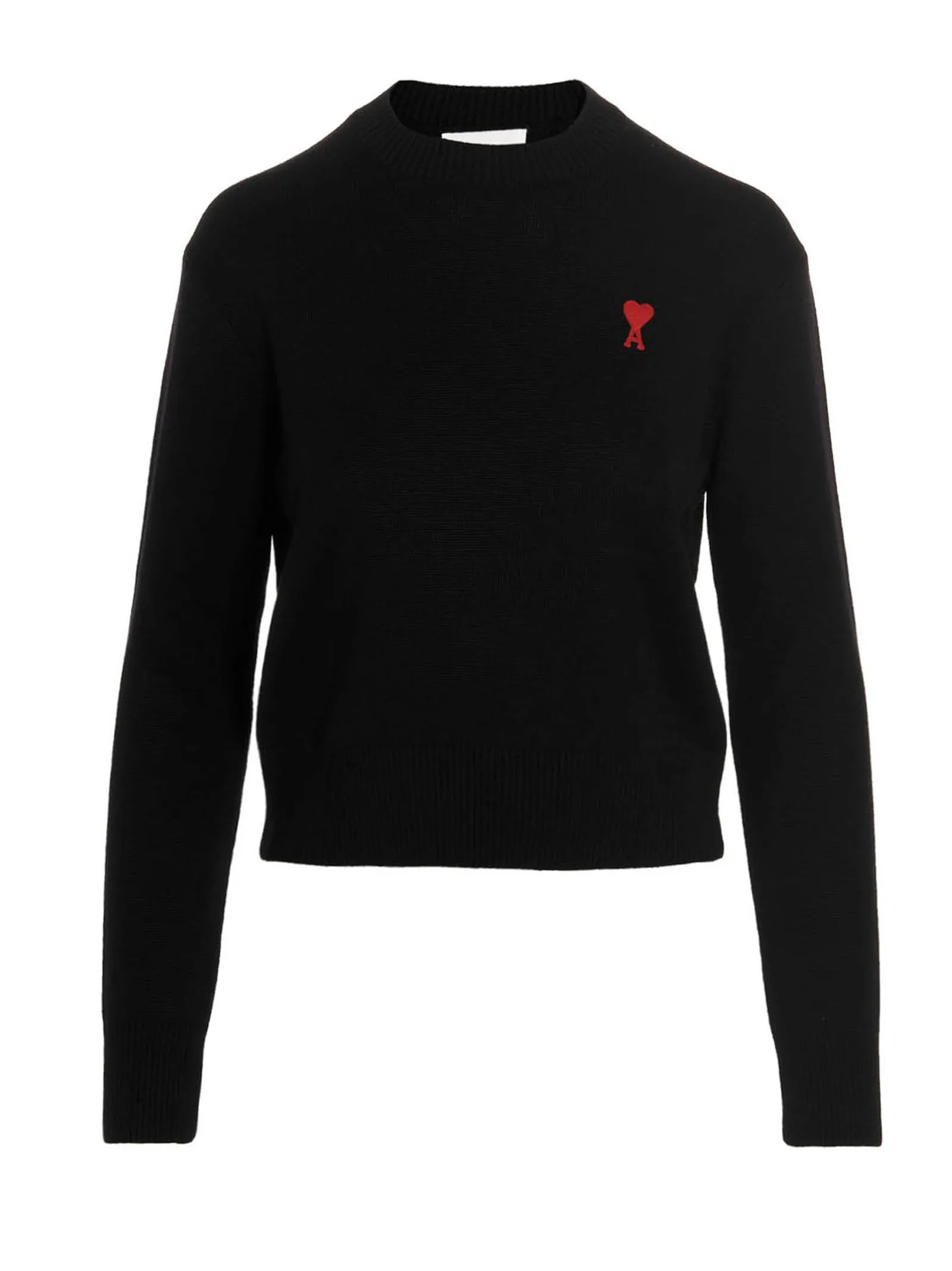 AMI Logo Embroidered Knitted Jumper