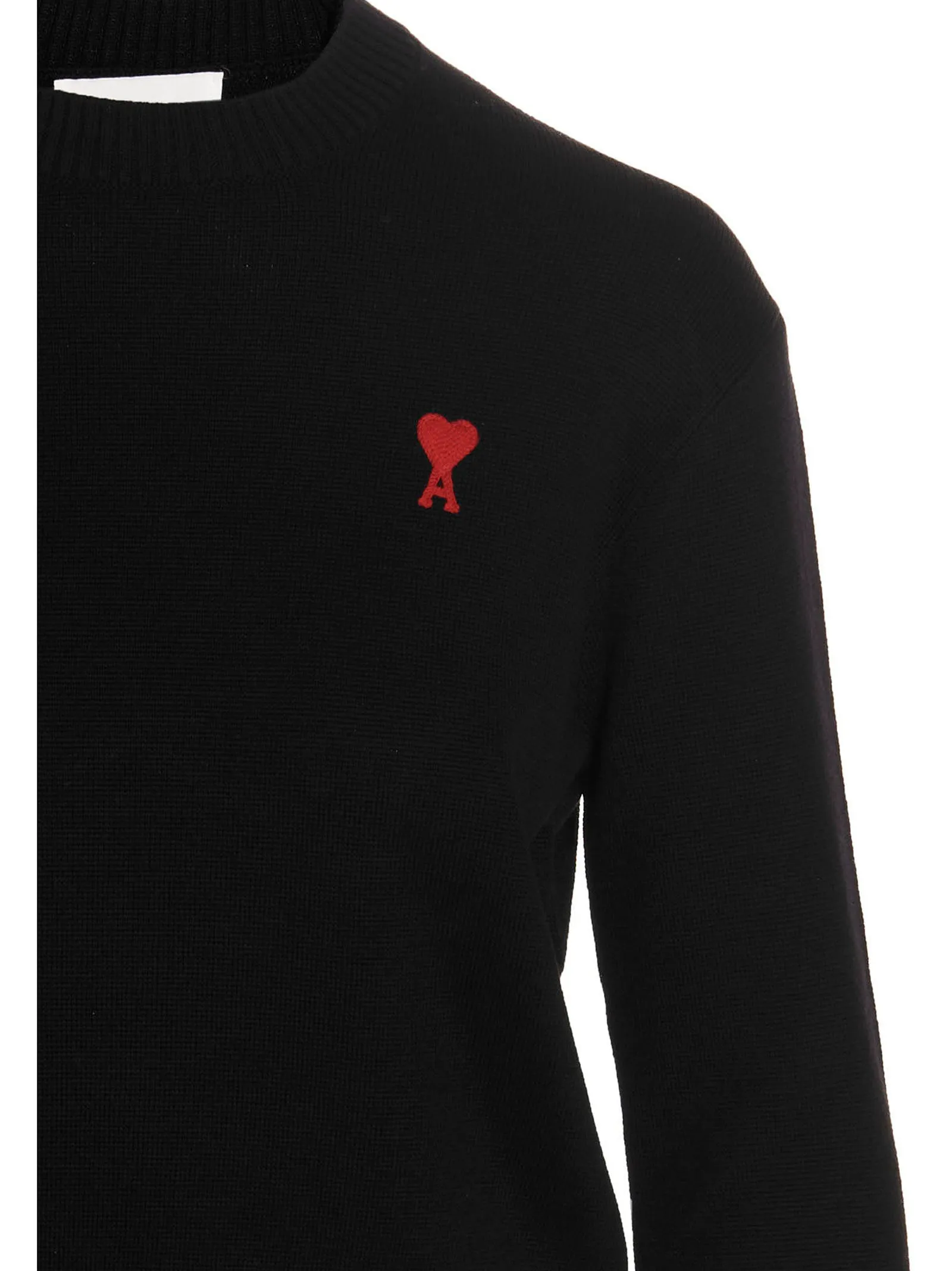 AMI Logo Embroidered Knitted Jumper