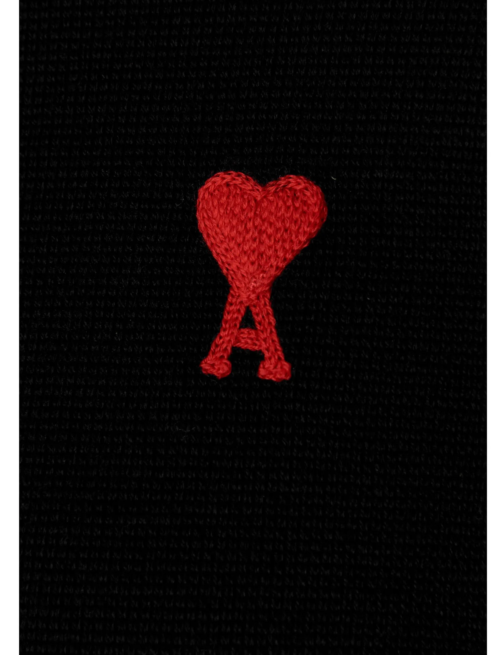 AMI Logo Embroidered Knitted Jumper