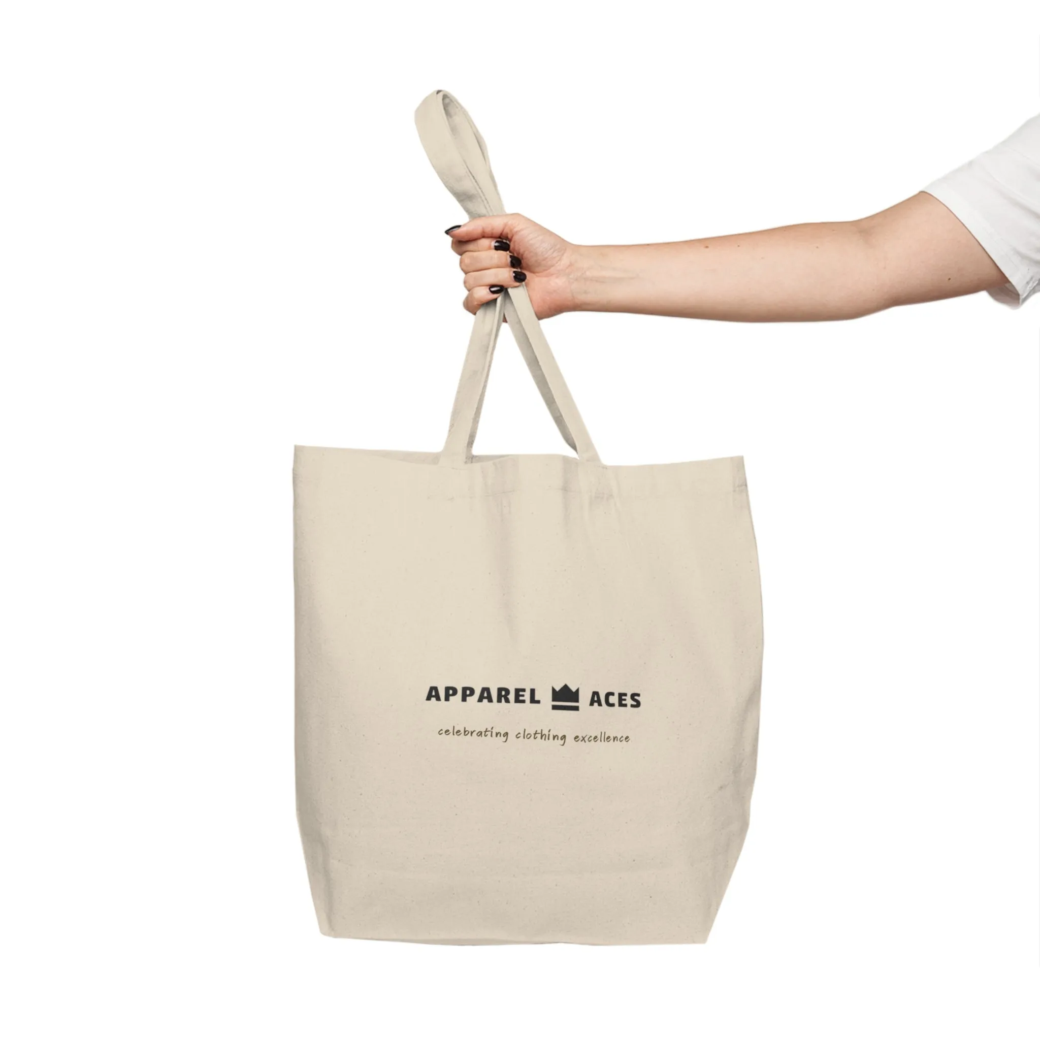 Apparel Aces Canvas Shopping Tote