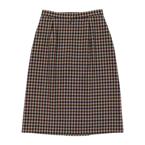 Aquascutum High Waist Checked Skirt