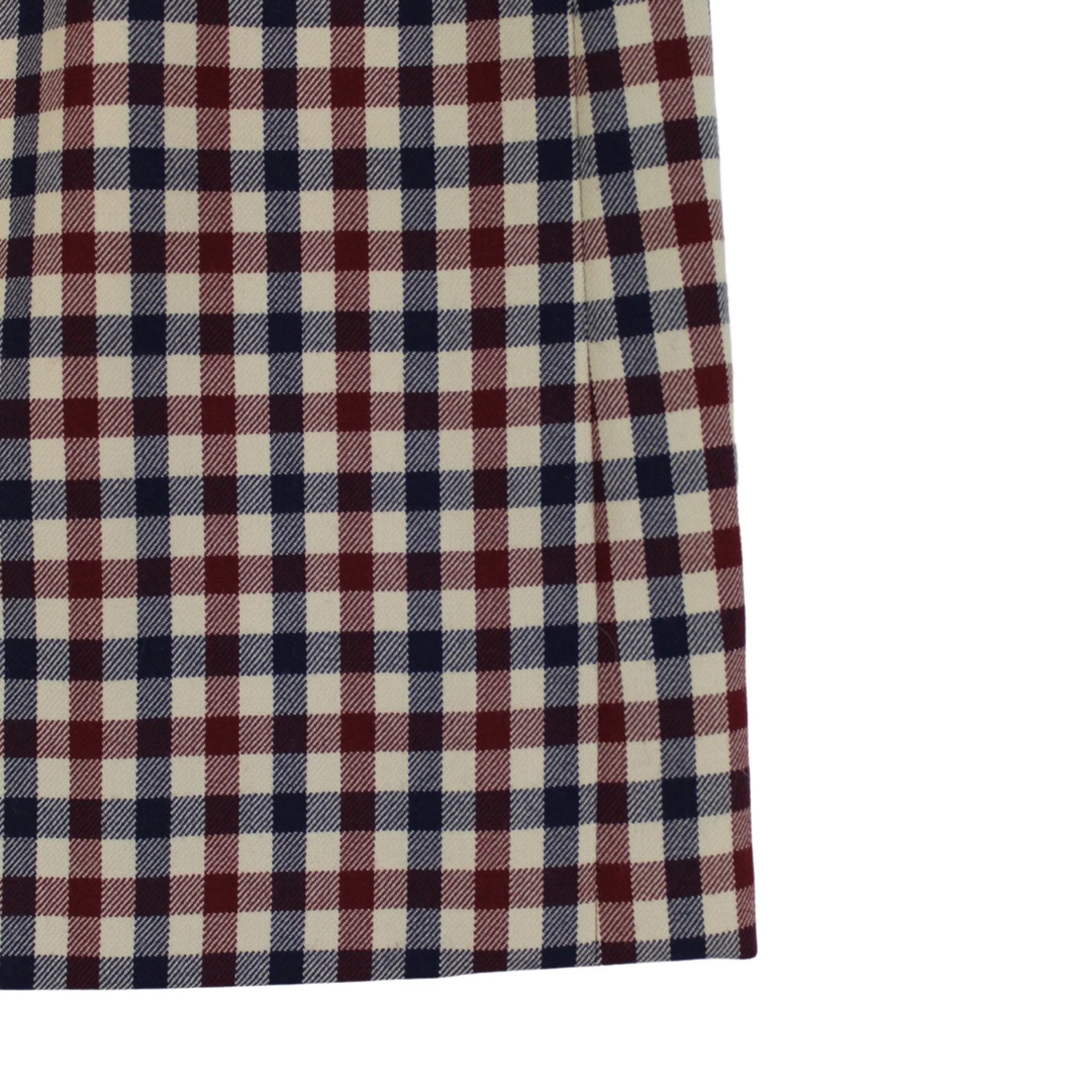 Aquascutum High Waist Checked Skirt