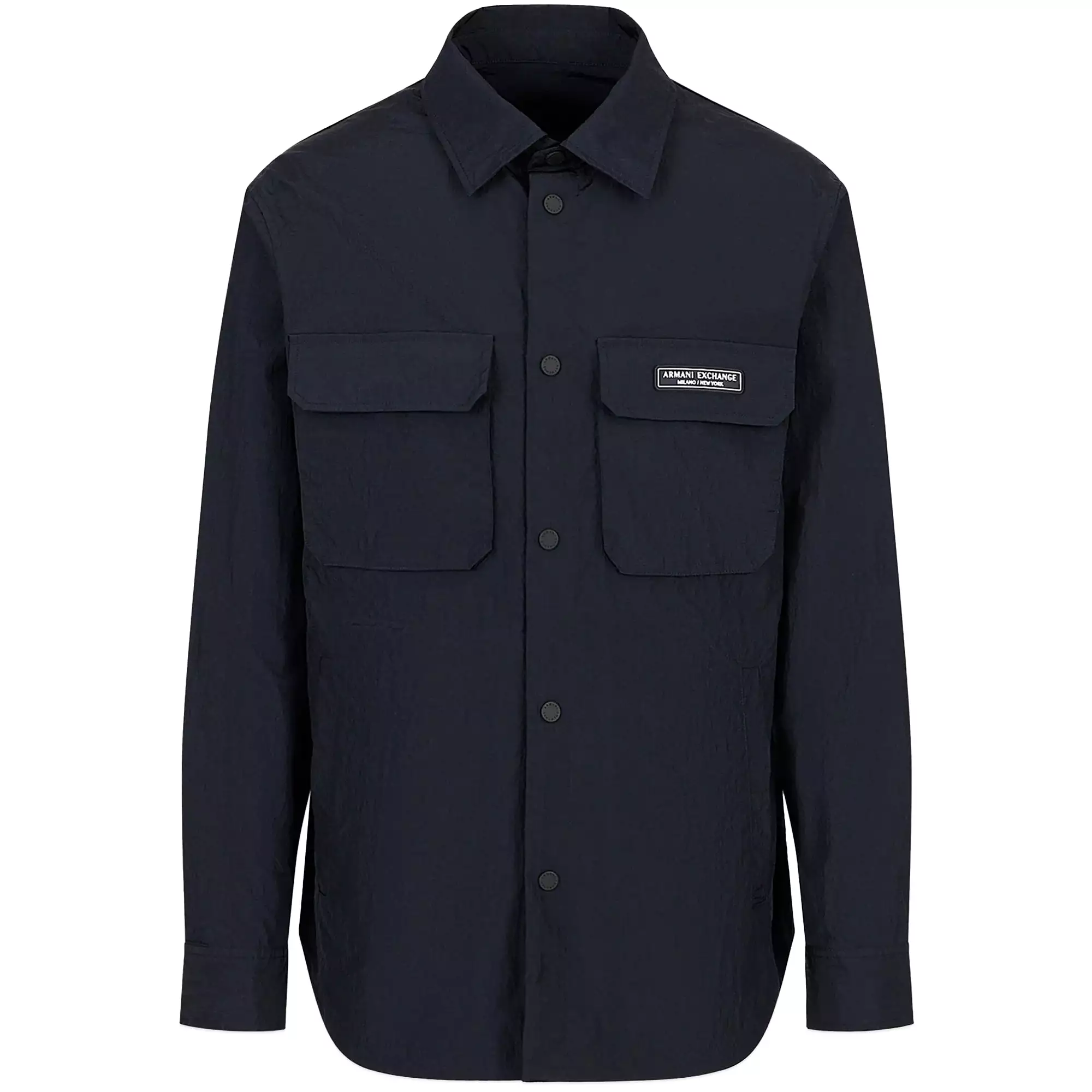 Armani Exchange Technical Nylon Overshirt - Navy