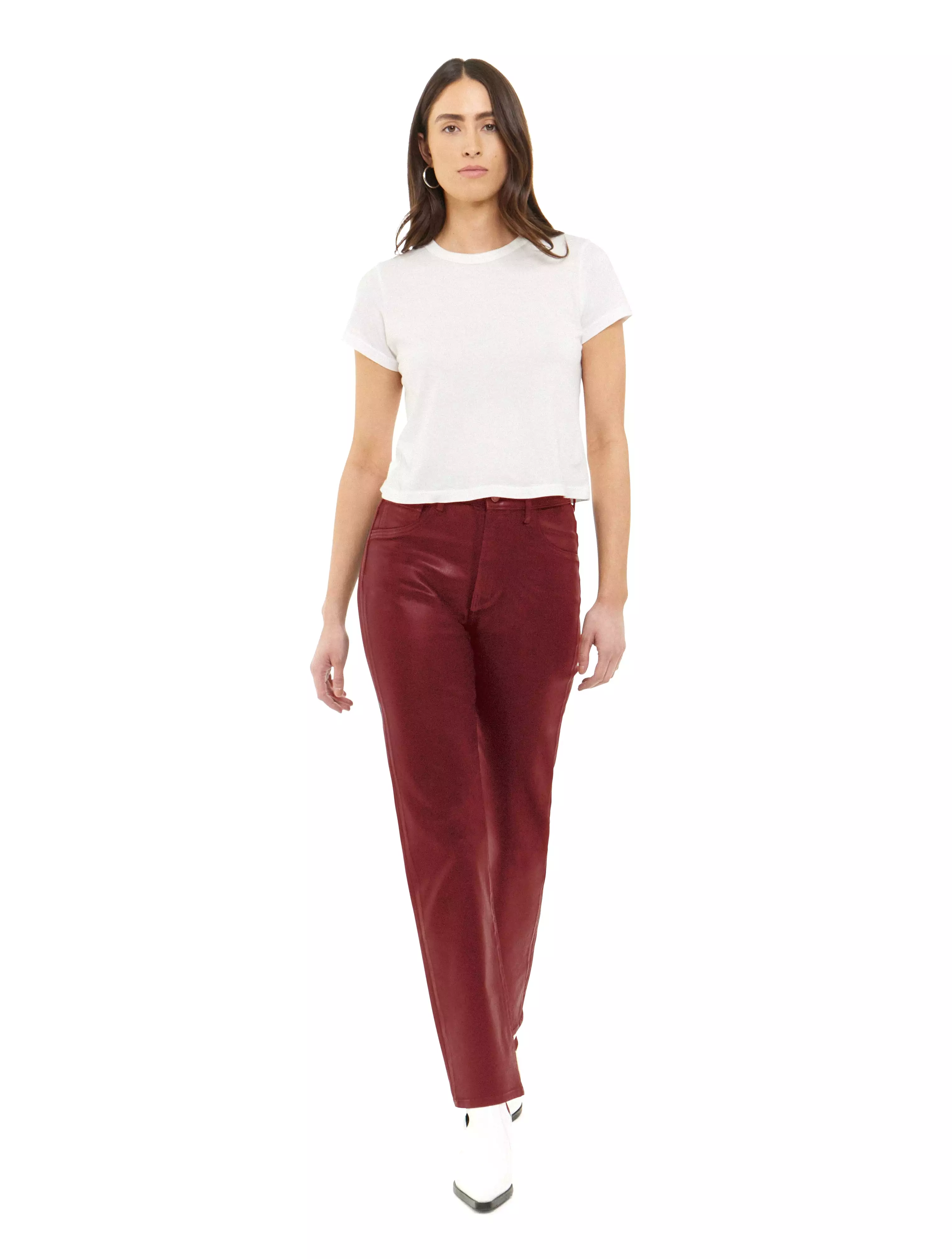 Articles of Society | The Haute Look Coated Red Jeans