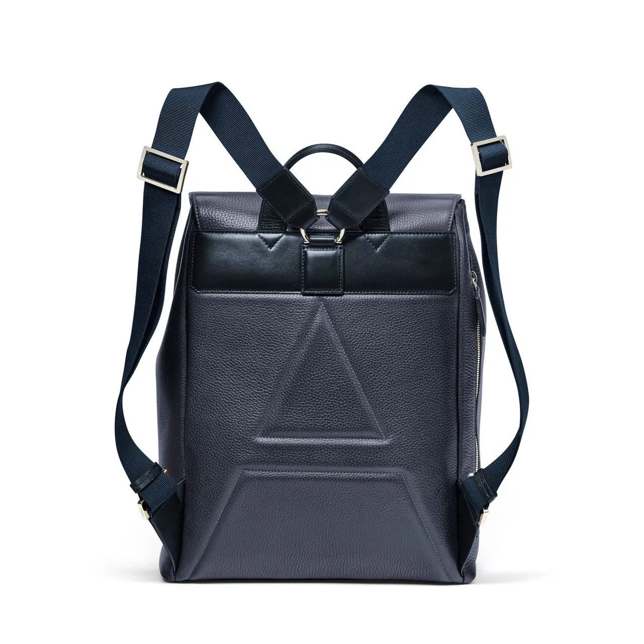 ASPINAL OF LONDON ONLINE EXCLUSIVE Reporter Grained Leather Backpack - Navy