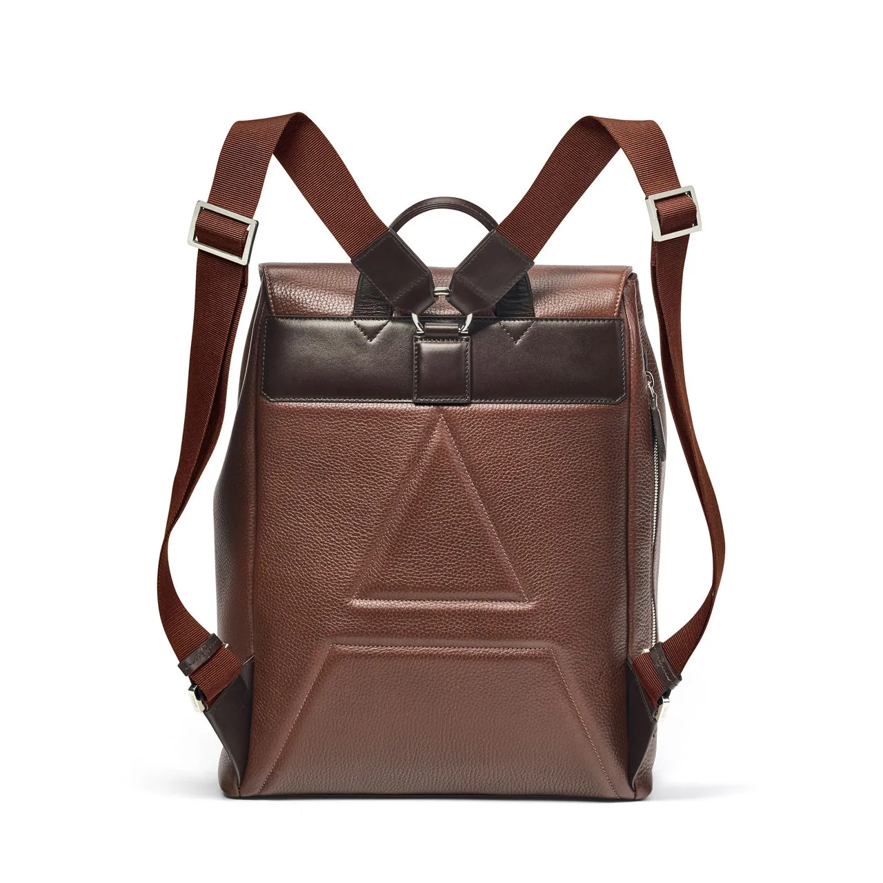 ASPINAL OF LONDON ONLINE EXCLUSIVE Reporter Grained Leather Backpack - Tobacco