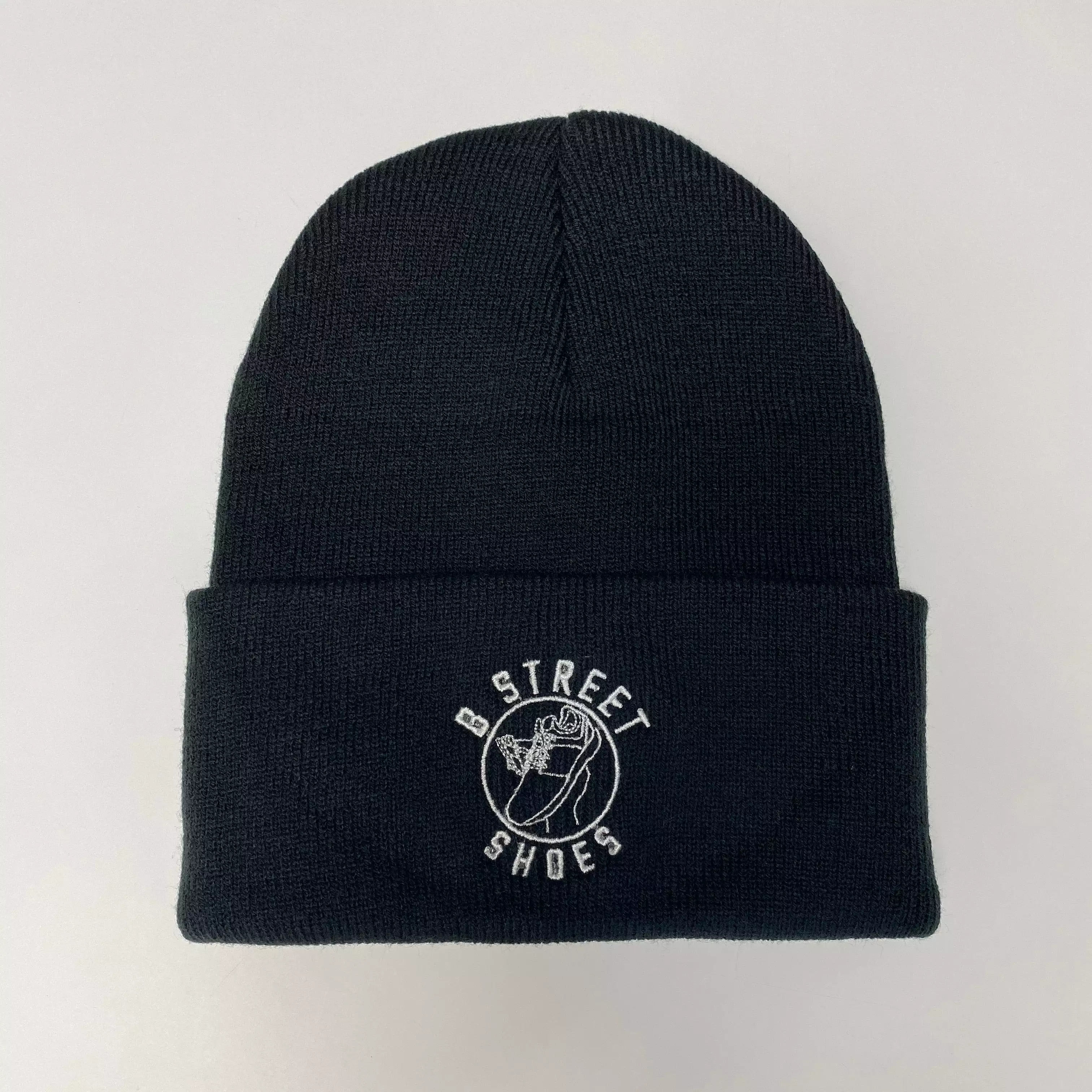 B Street Shoes Black Beanie