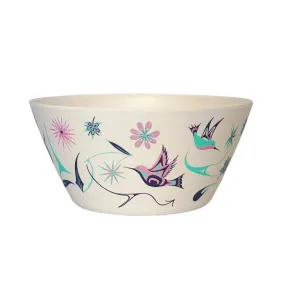 Bamboo Bowl (10) - Hummingbirds by Nicole La Rock