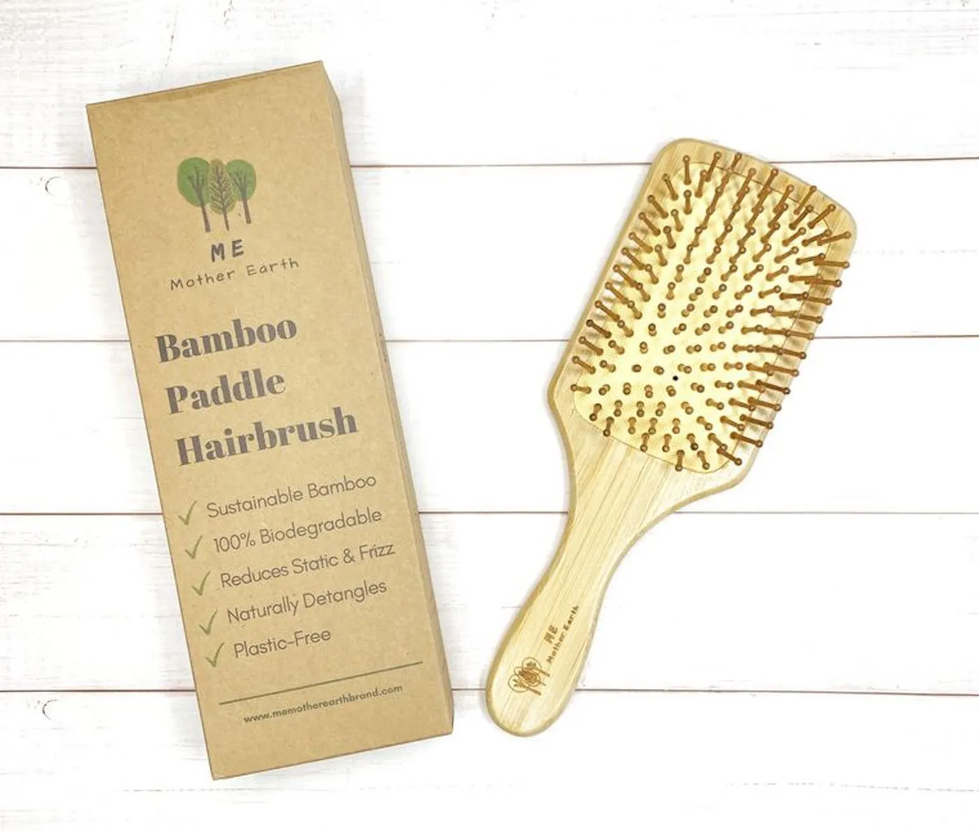 Bamboo Paddle Hairbrush