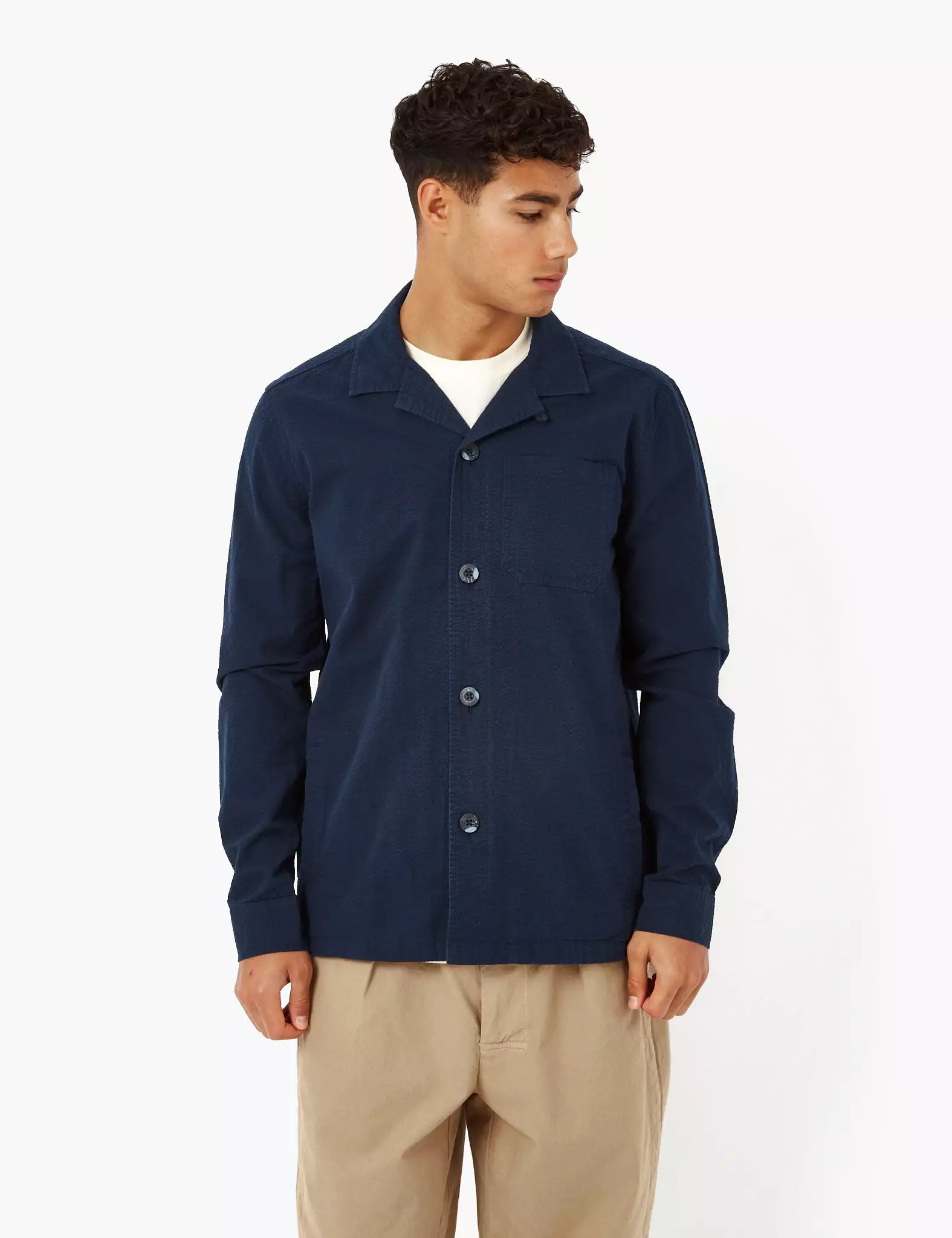 Barbour Tenby Overshirt - Navy Blue