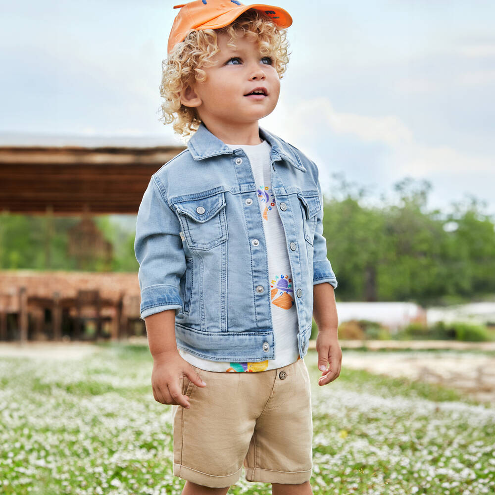 Beige Chino Shorts