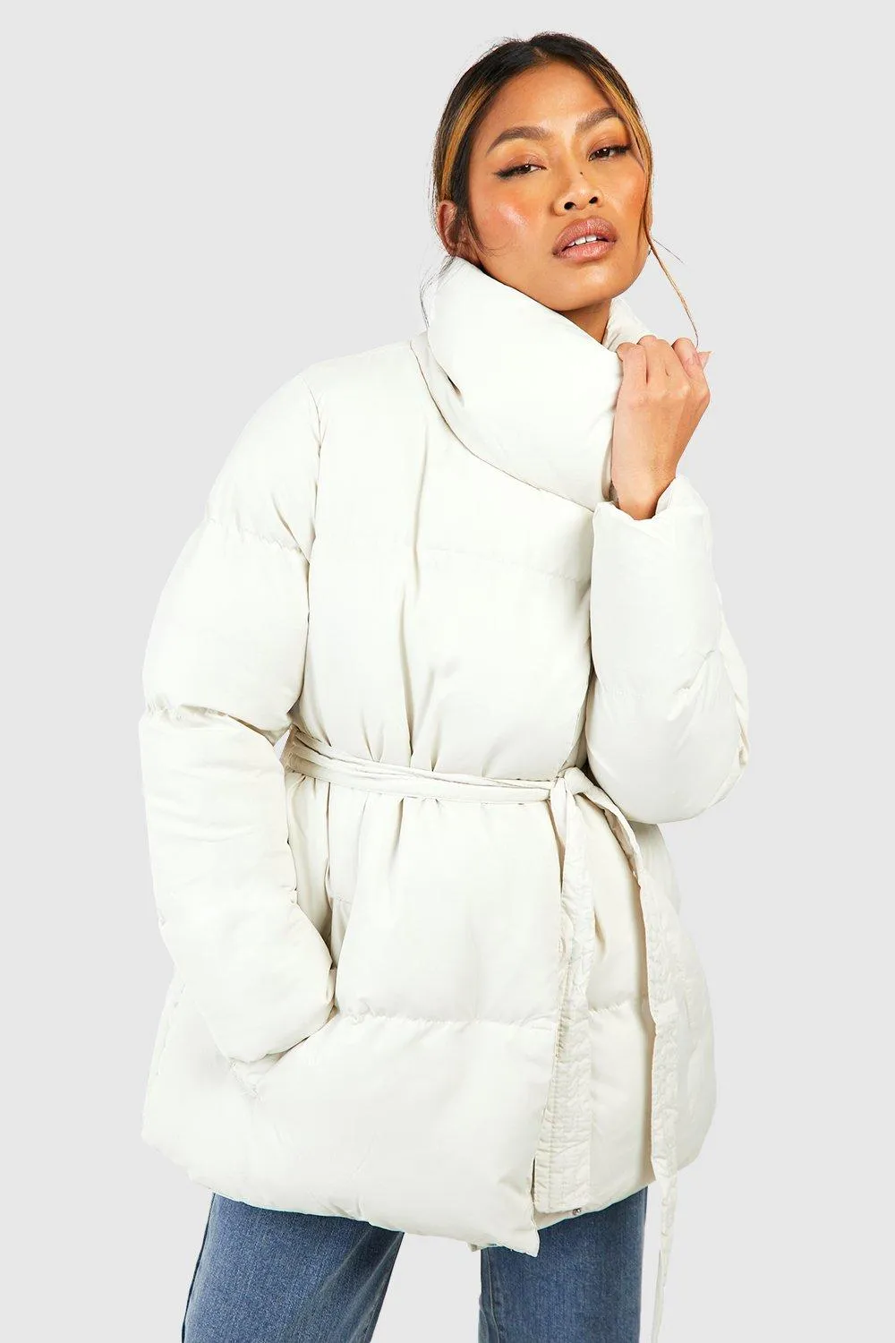 Belted Puffer Jacket