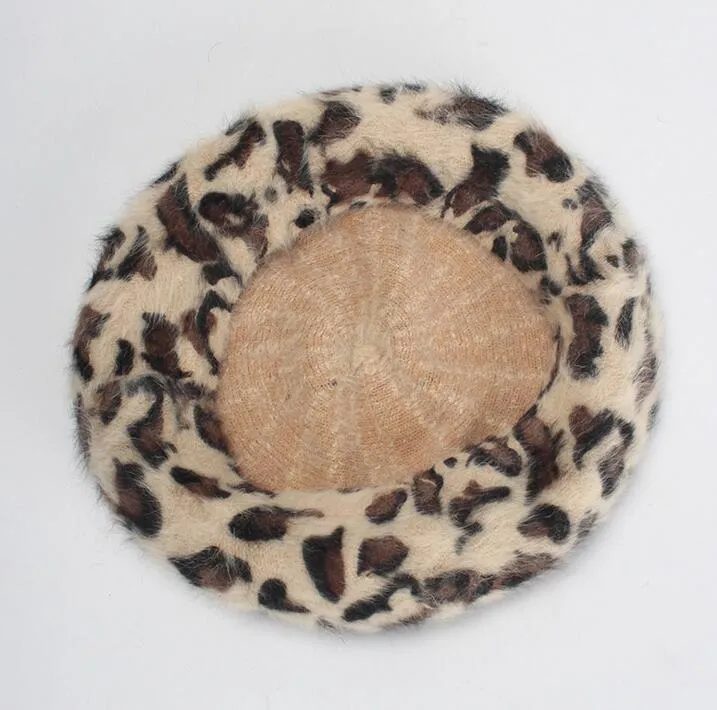 Beret Queen Leopard (Camel)