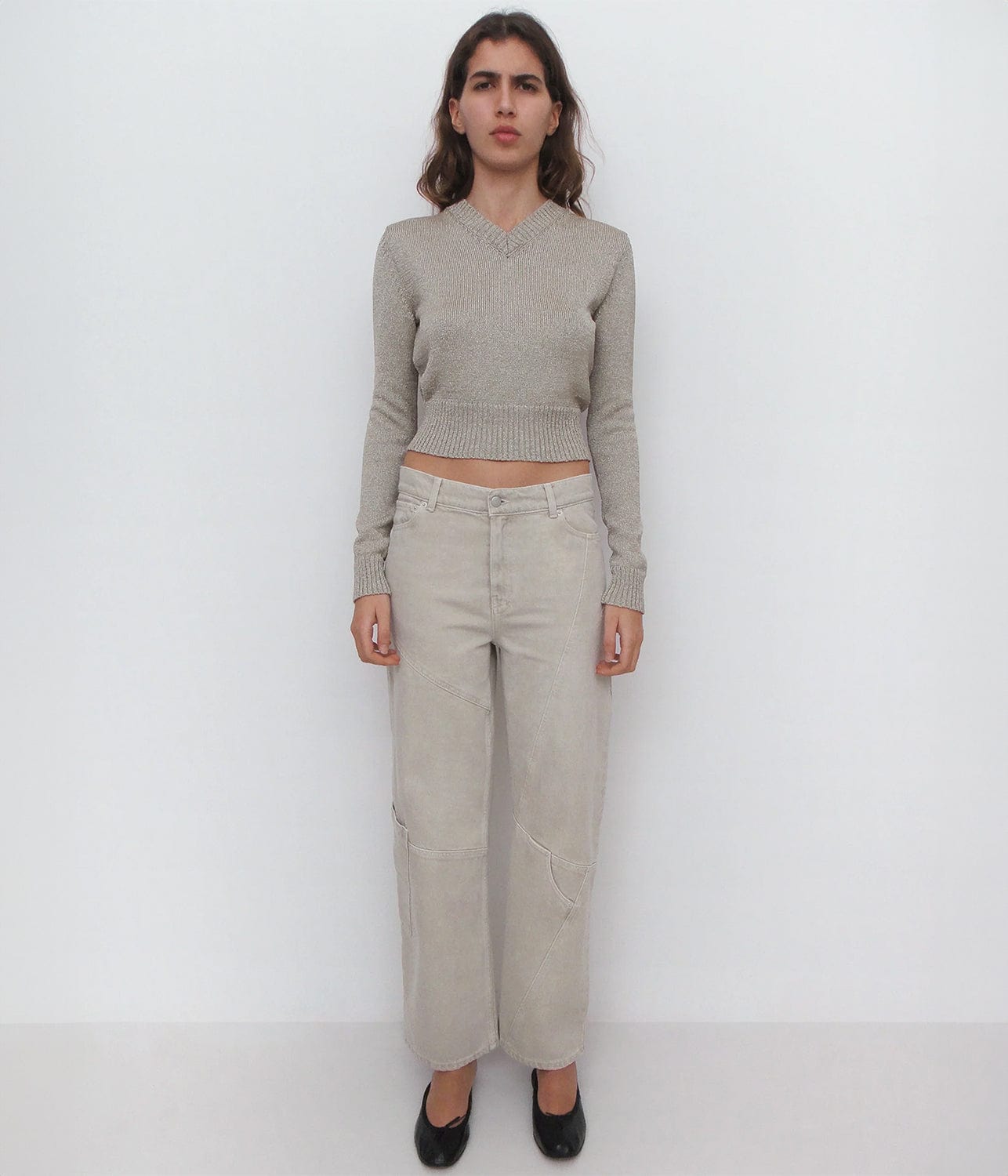 BEVERLY TROUSERS- ECRU