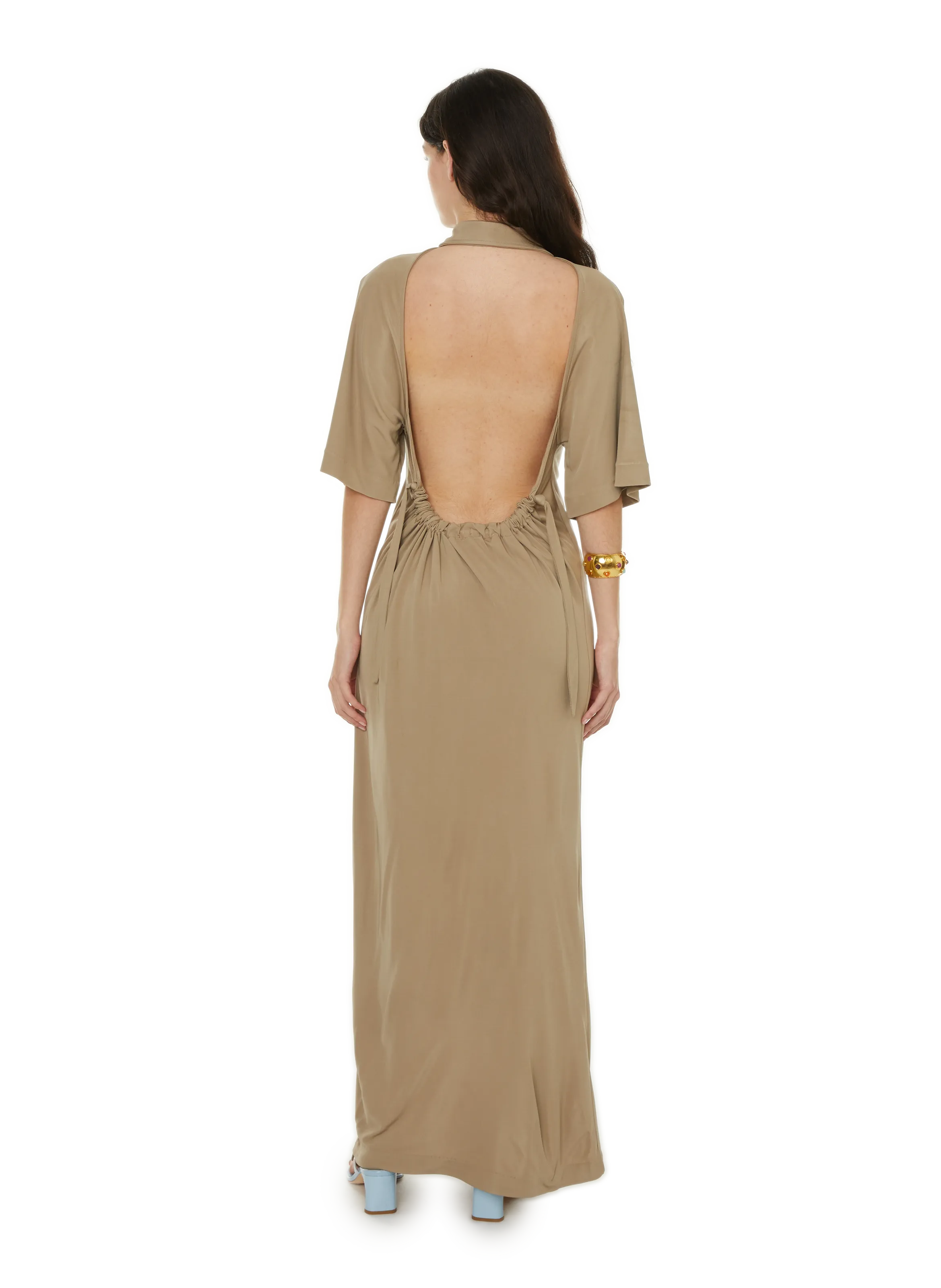 BITE STUDIOS  Long backless dress - Green