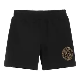 Black & Gold Medusa Shorts