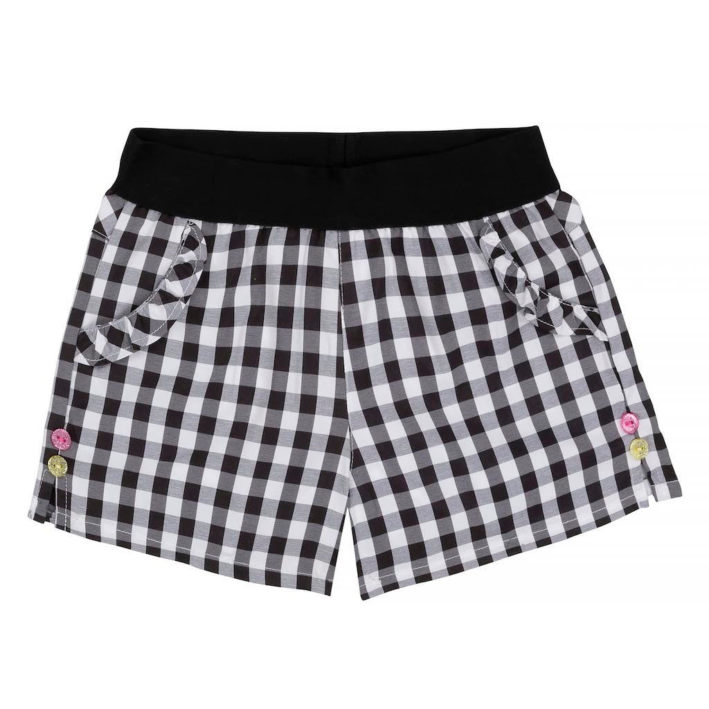 Black & White Plaid Gingham Short