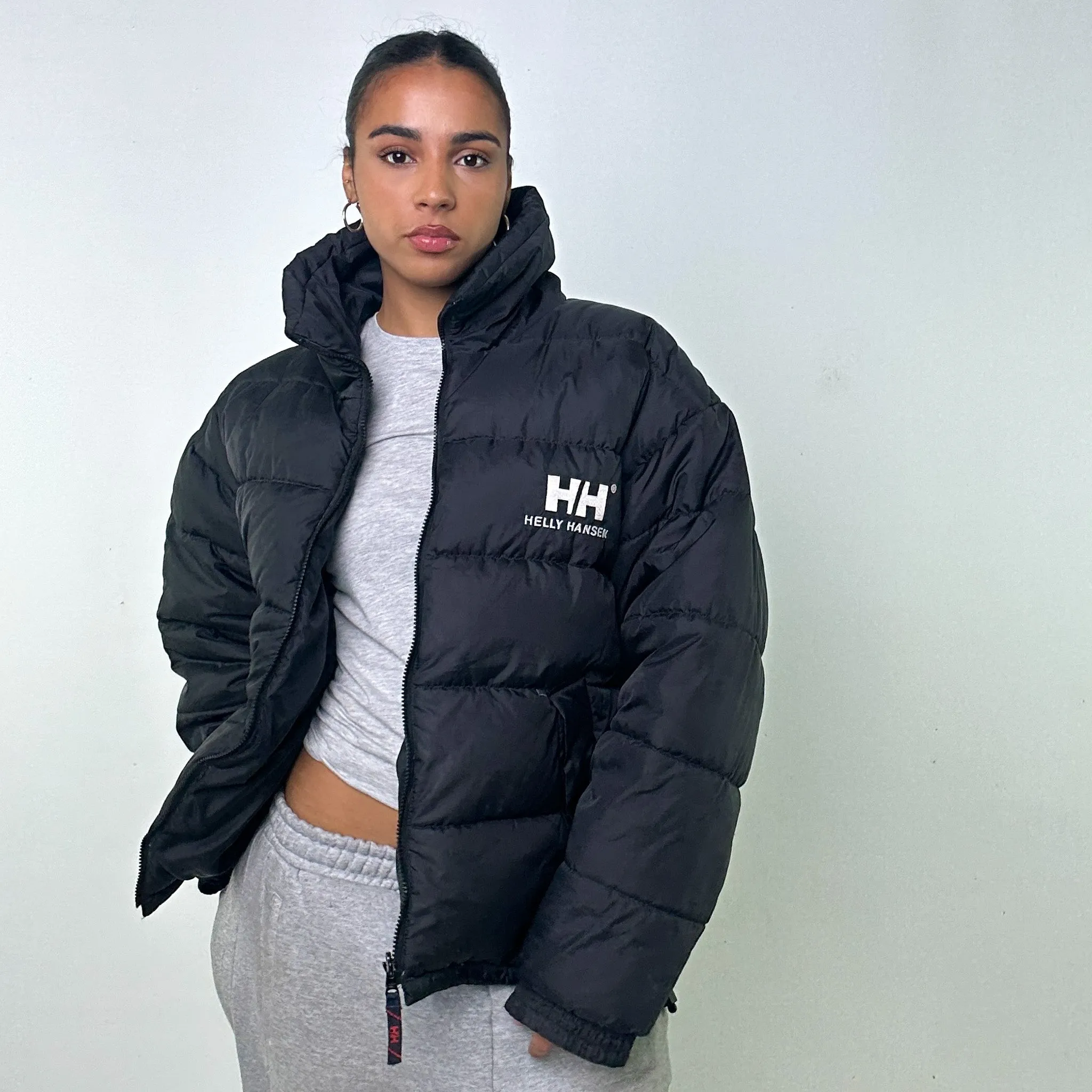 Black 90s Helly Hansen Puffer Jacket Coat (XL)