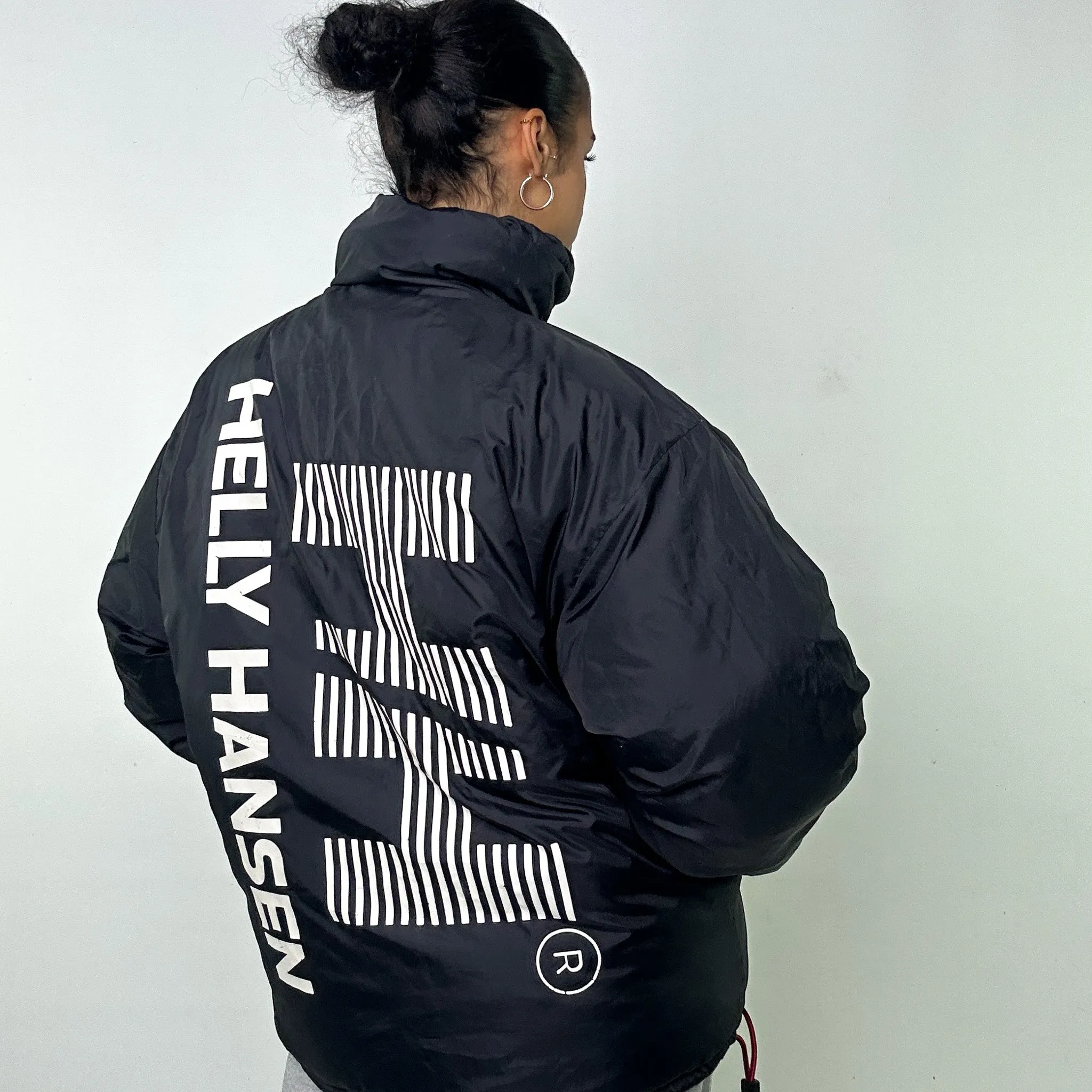 Black 90s Helly Hansen Puffer Jacket Coat (XL)