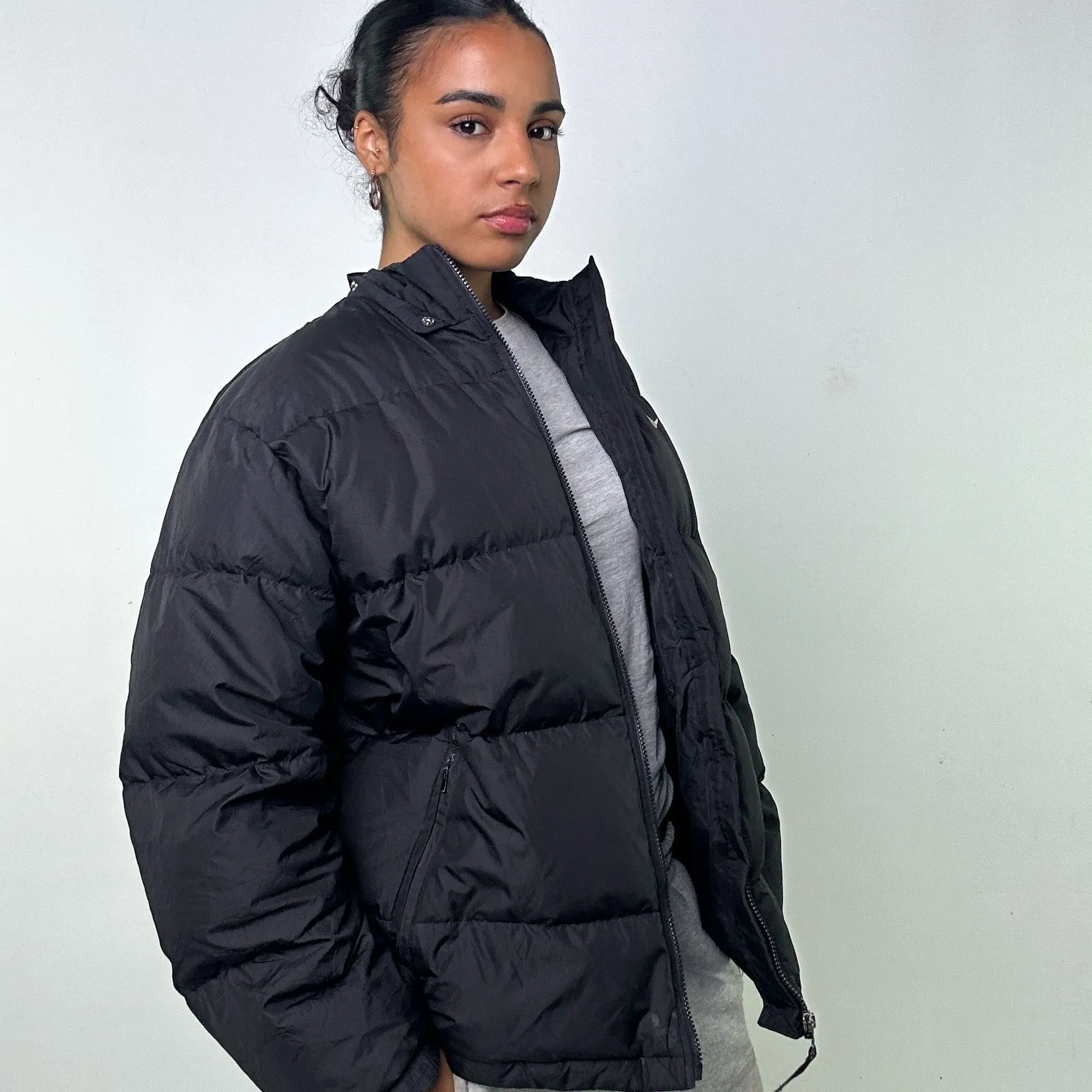 Black 90s NIKE Puffer Jacket Coat (L)