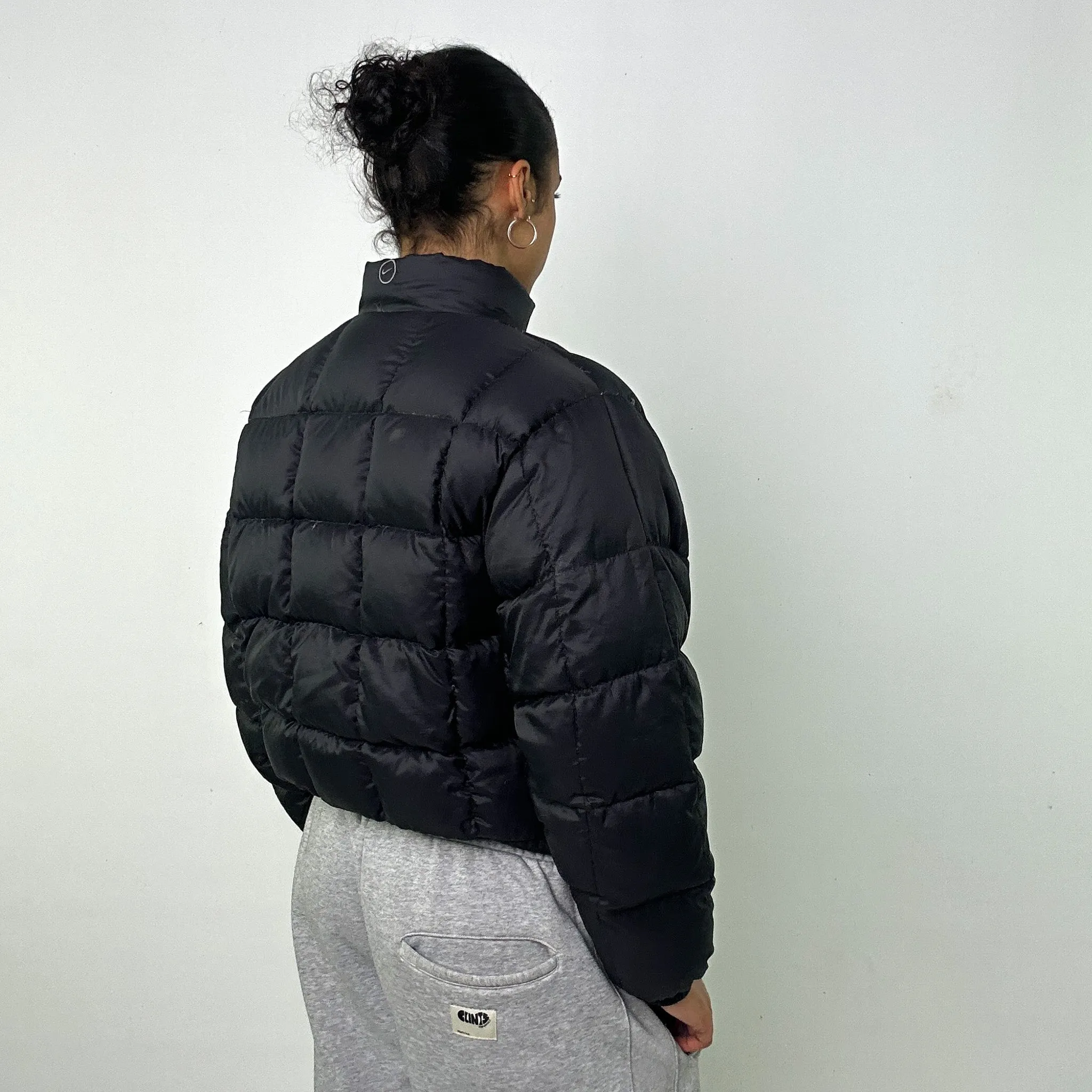 BLACK 90S NIKE PUFFER JACKET COAT (