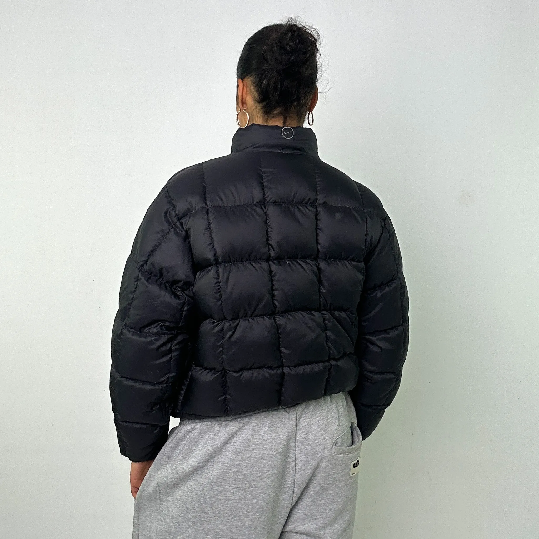 BLACK 90S NIKE PUFFER JACKET COAT (