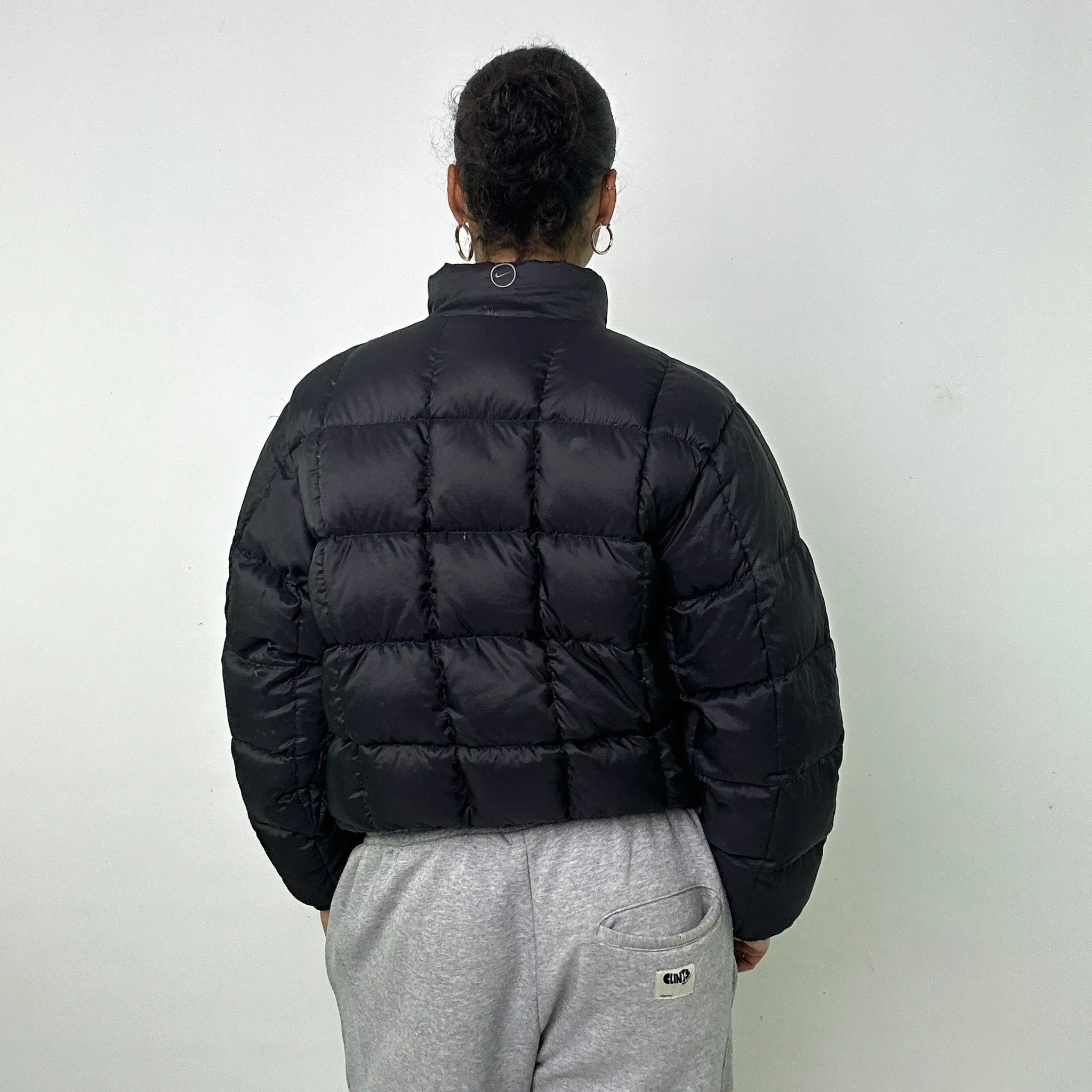 BLACK 90S NIKE PUFFER JACKET COAT (