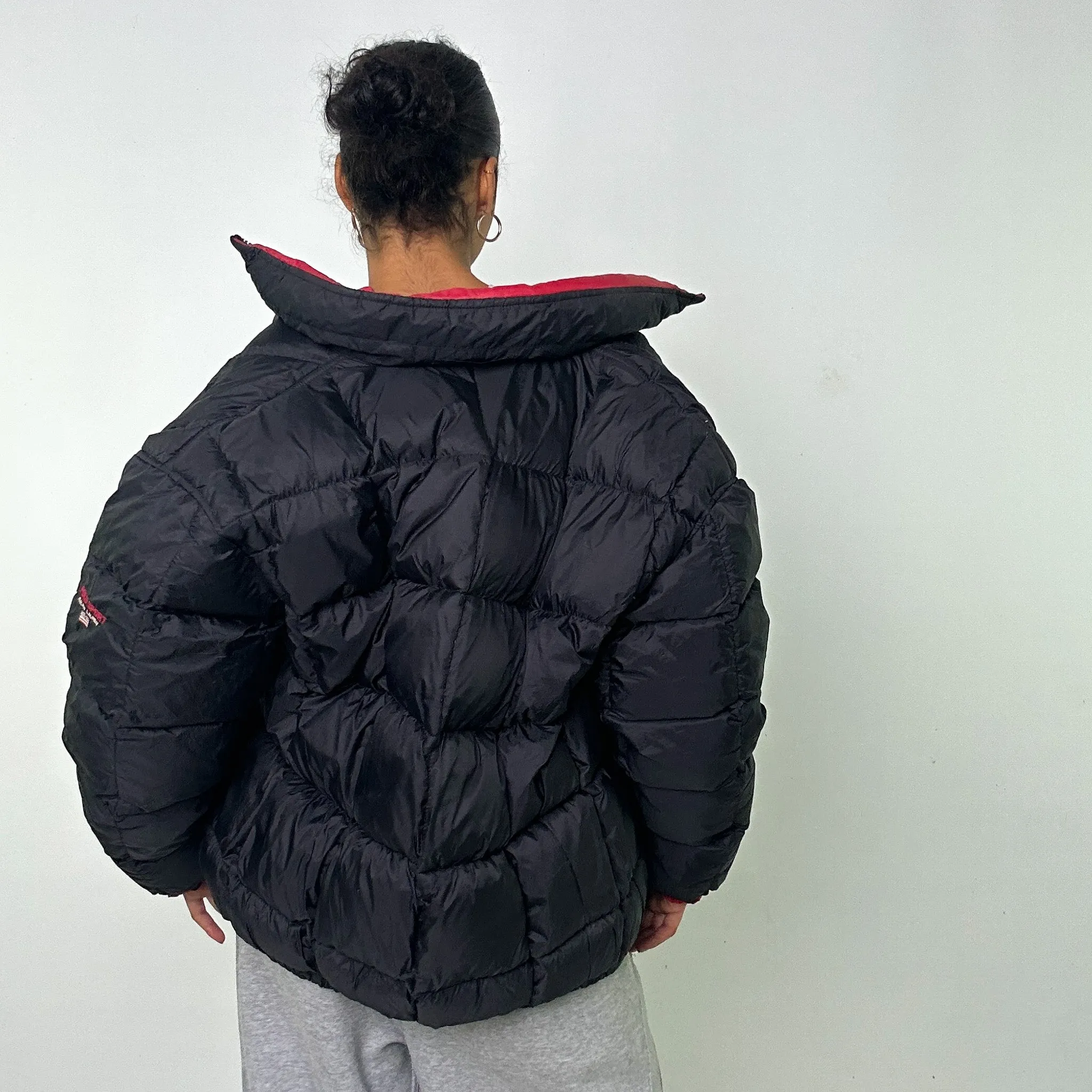 Black 90s Polo Sport Ralph Lauren Puffer Jacket Coat (L)