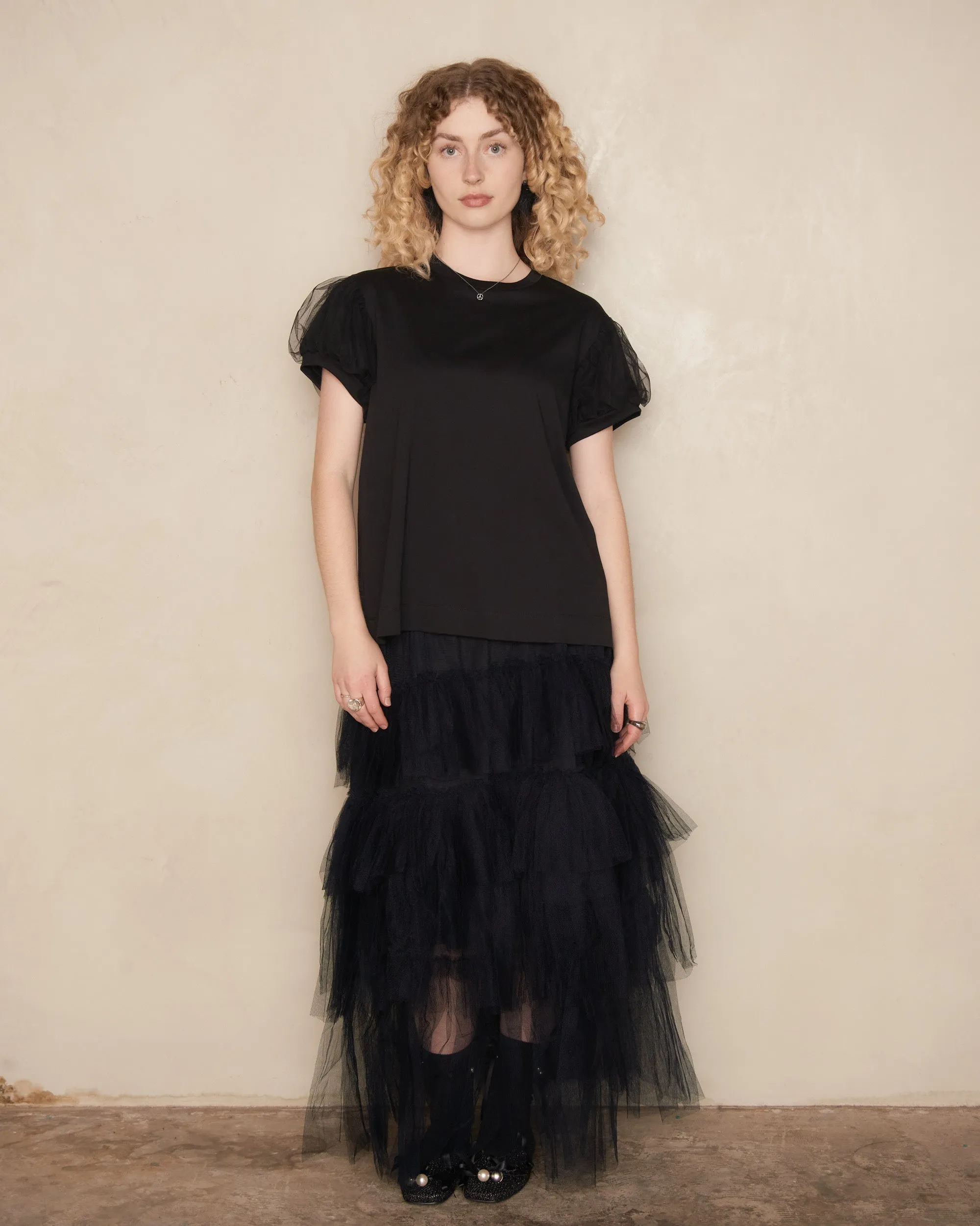 Black Long Tutu Skirt