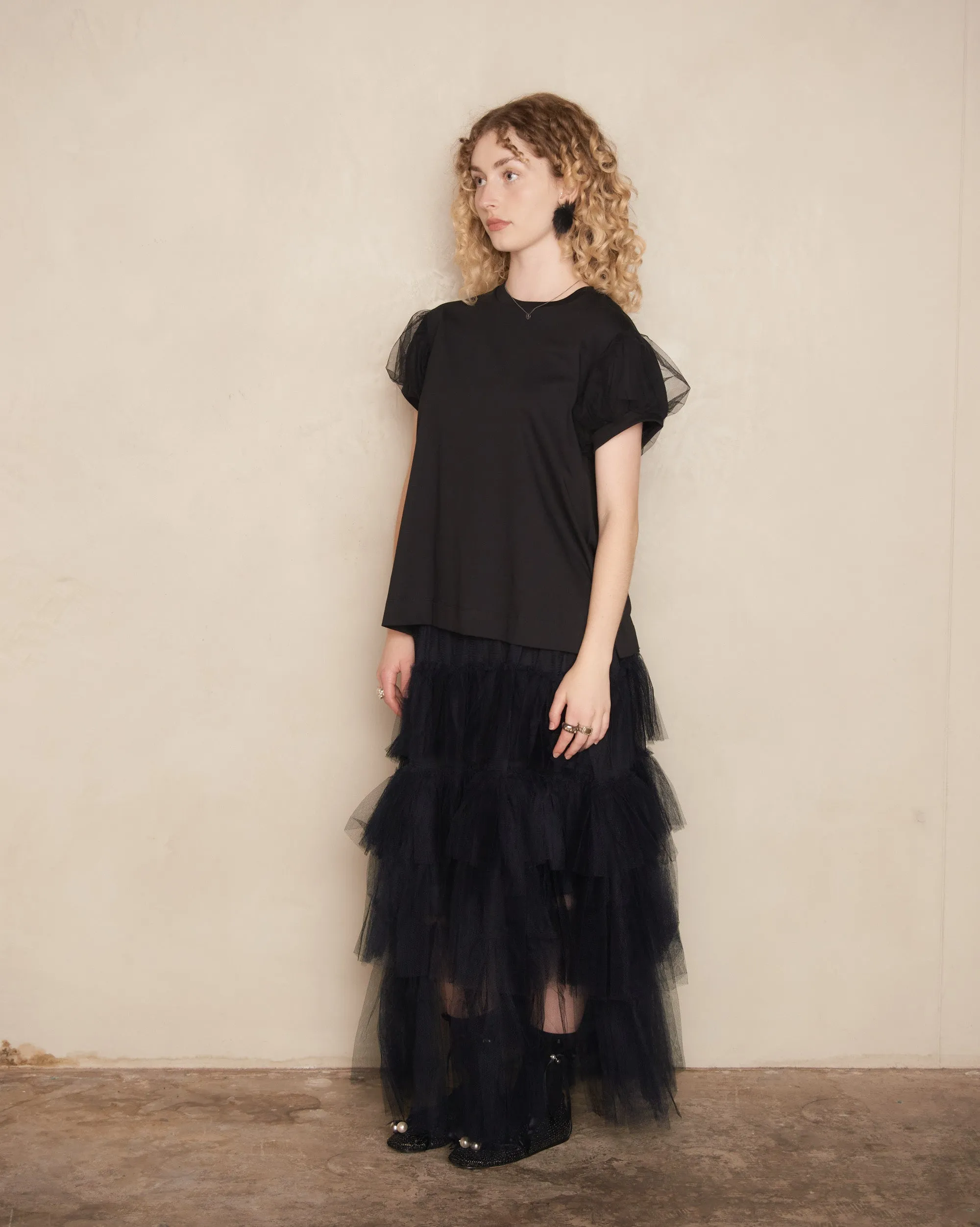 Black Long Tutu Skirt