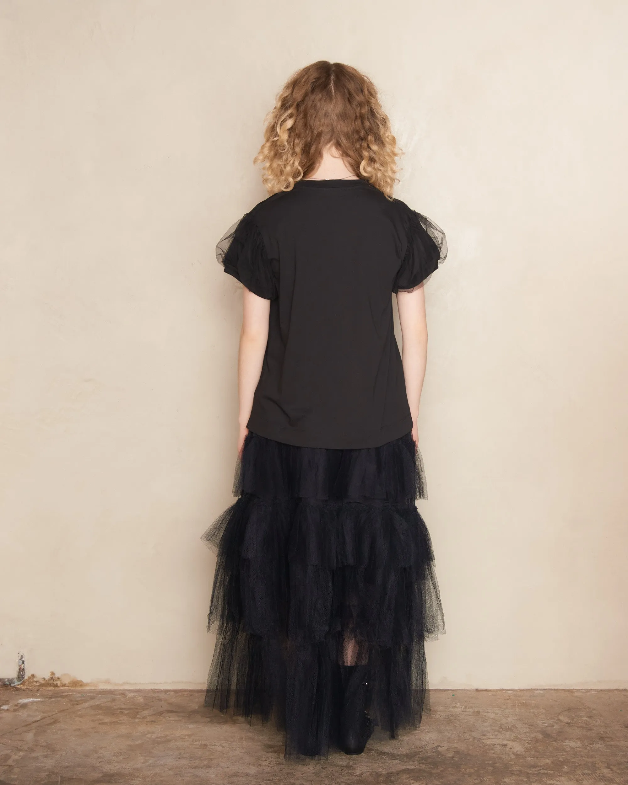 Black Long Tutu Skirt