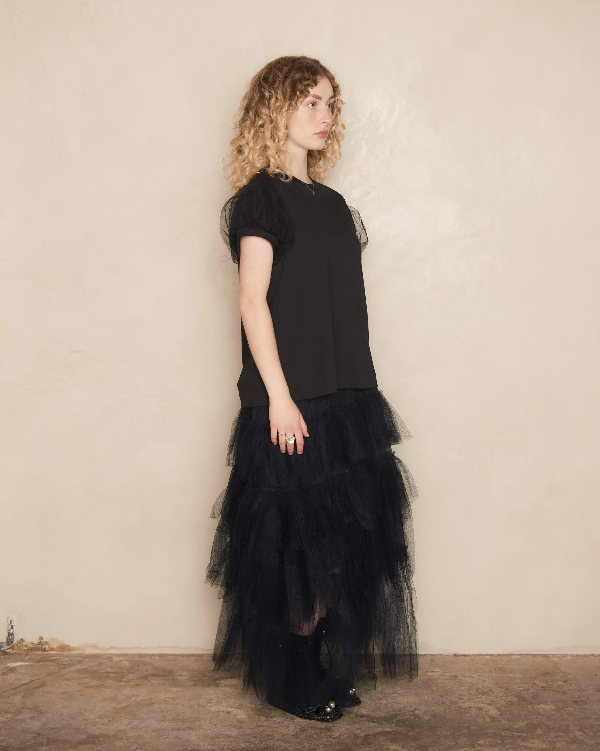 Black Long Tutu Skirt