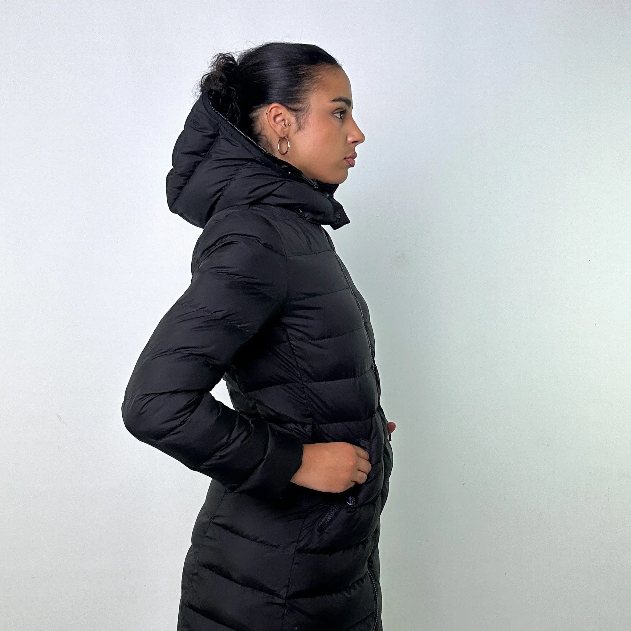 Black y2ks Moncler Moka Long Puffer Jacket Coat (XS)