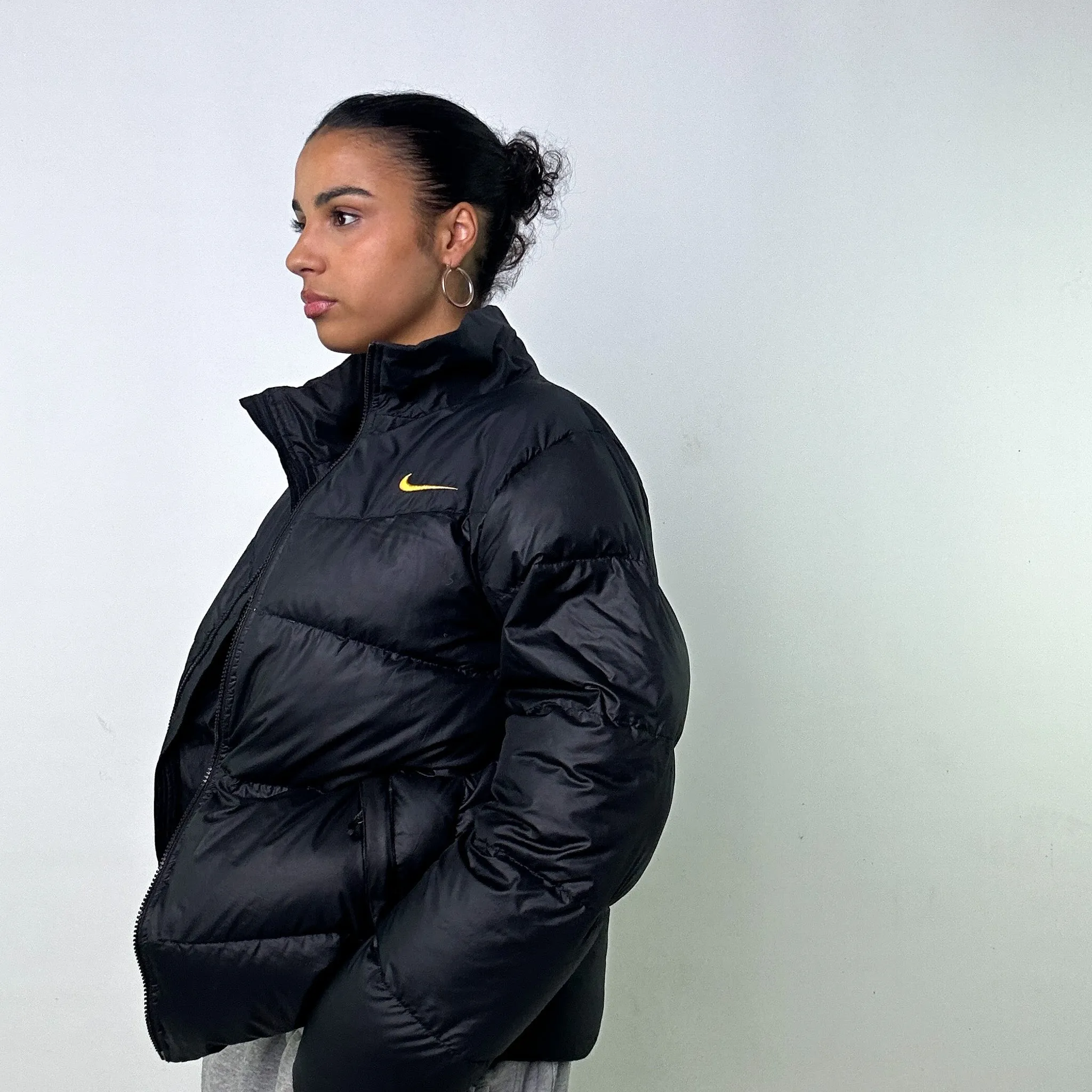 Black y2ks NIKE Juventus Puffer Jacket Coat (S)