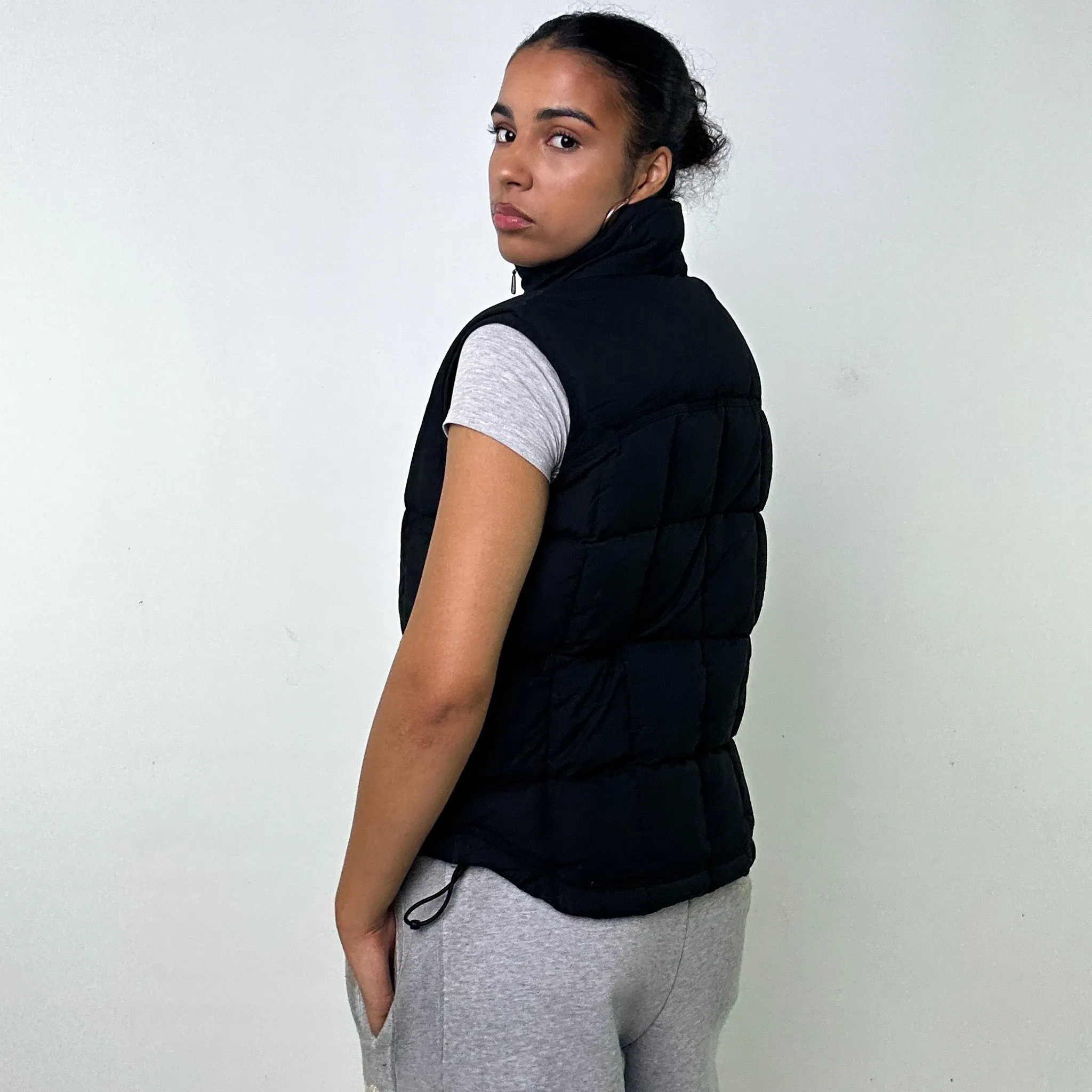 Black y2ks NIKE Puffer Jacket Coat Gilet (XS)