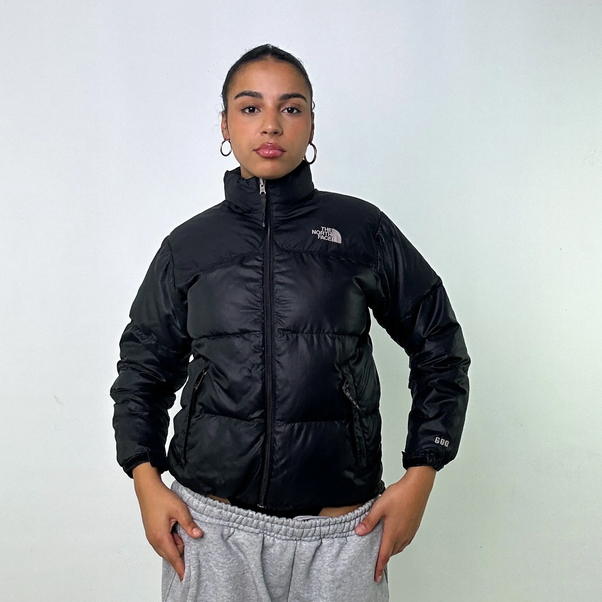 Black y2ks The North Face 600 Series Puffer Jacket Coat (S)