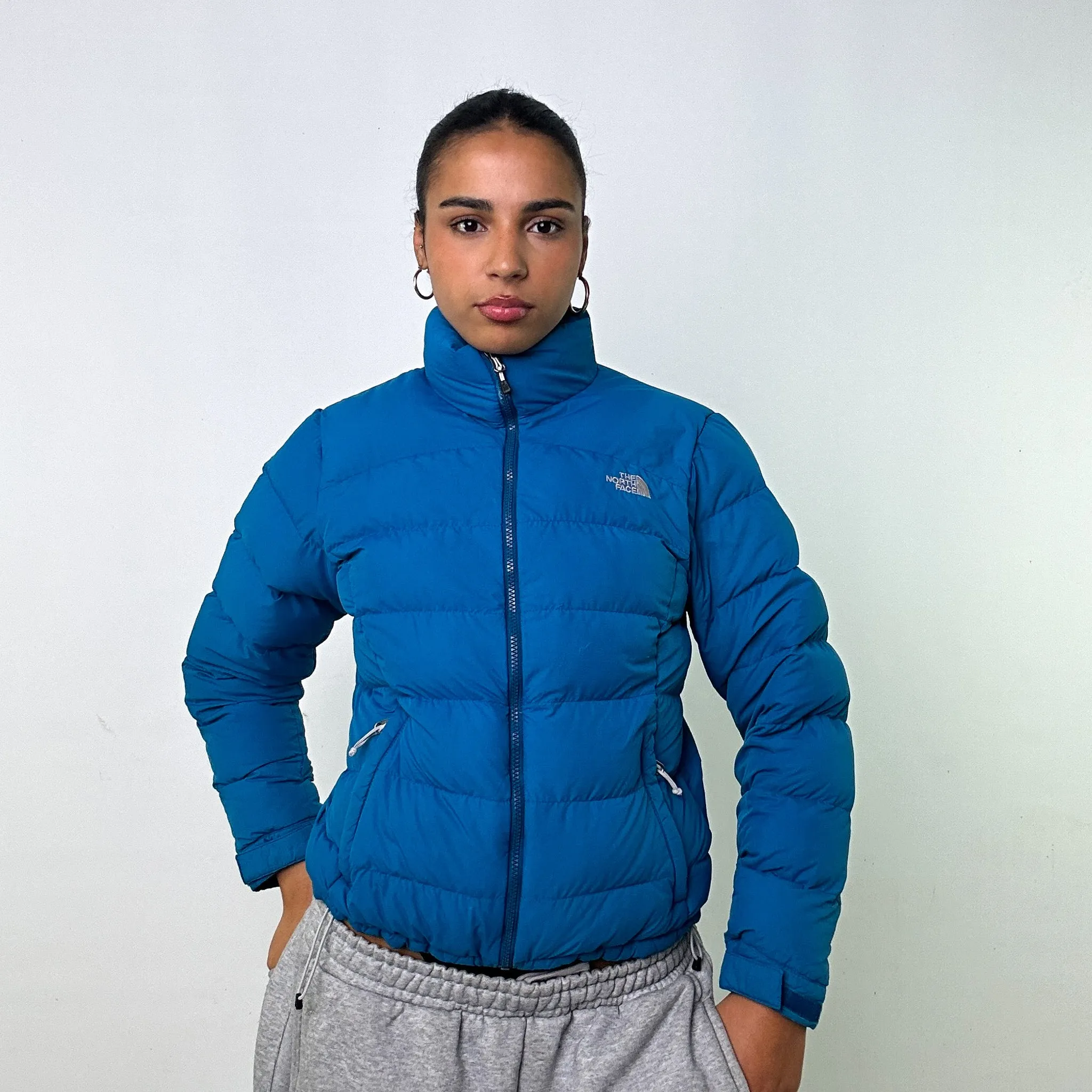 BLUE Y2KS THE NORTH FACE 700 SERIES PUFFER JACKET COAT (