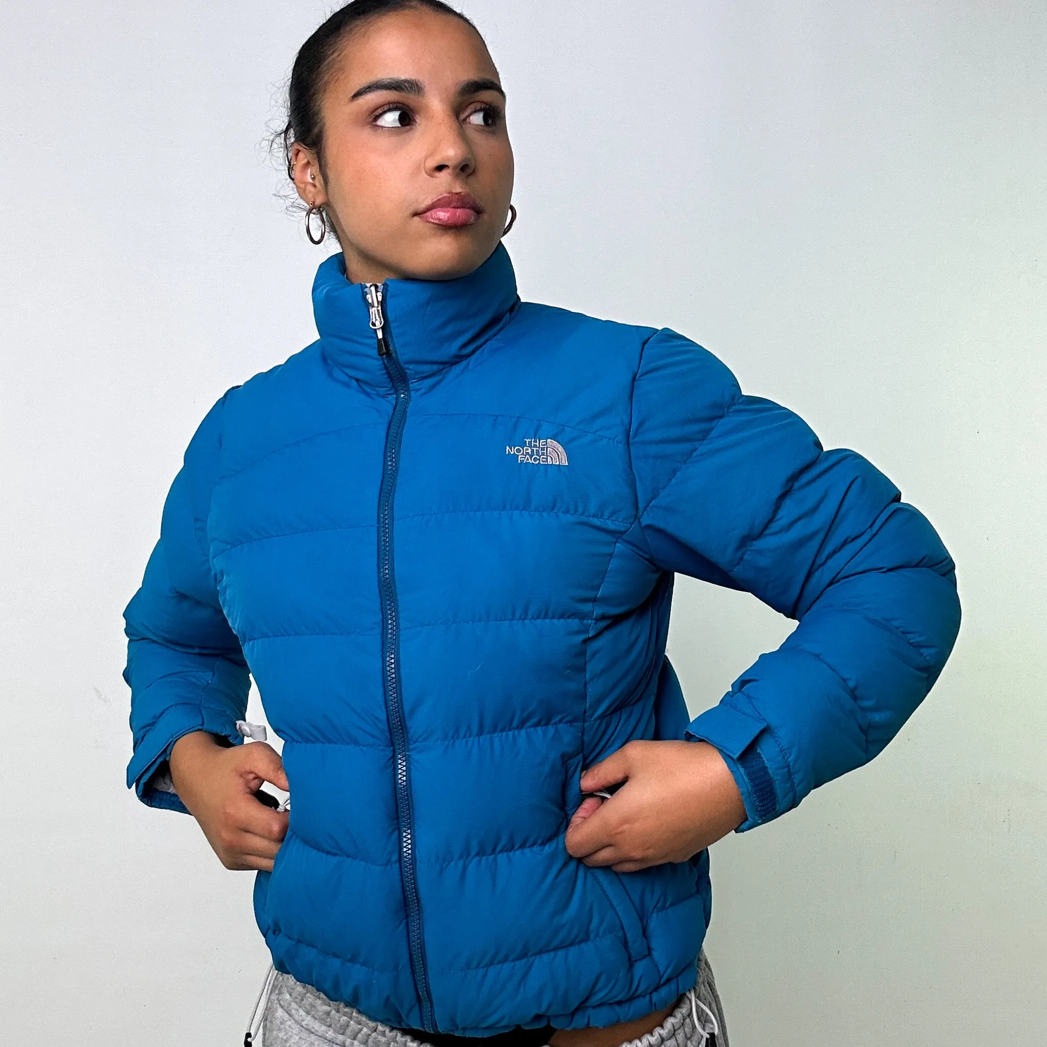 BLUE Y2KS THE NORTH FACE 700 SERIES PUFFER JACKET COAT (