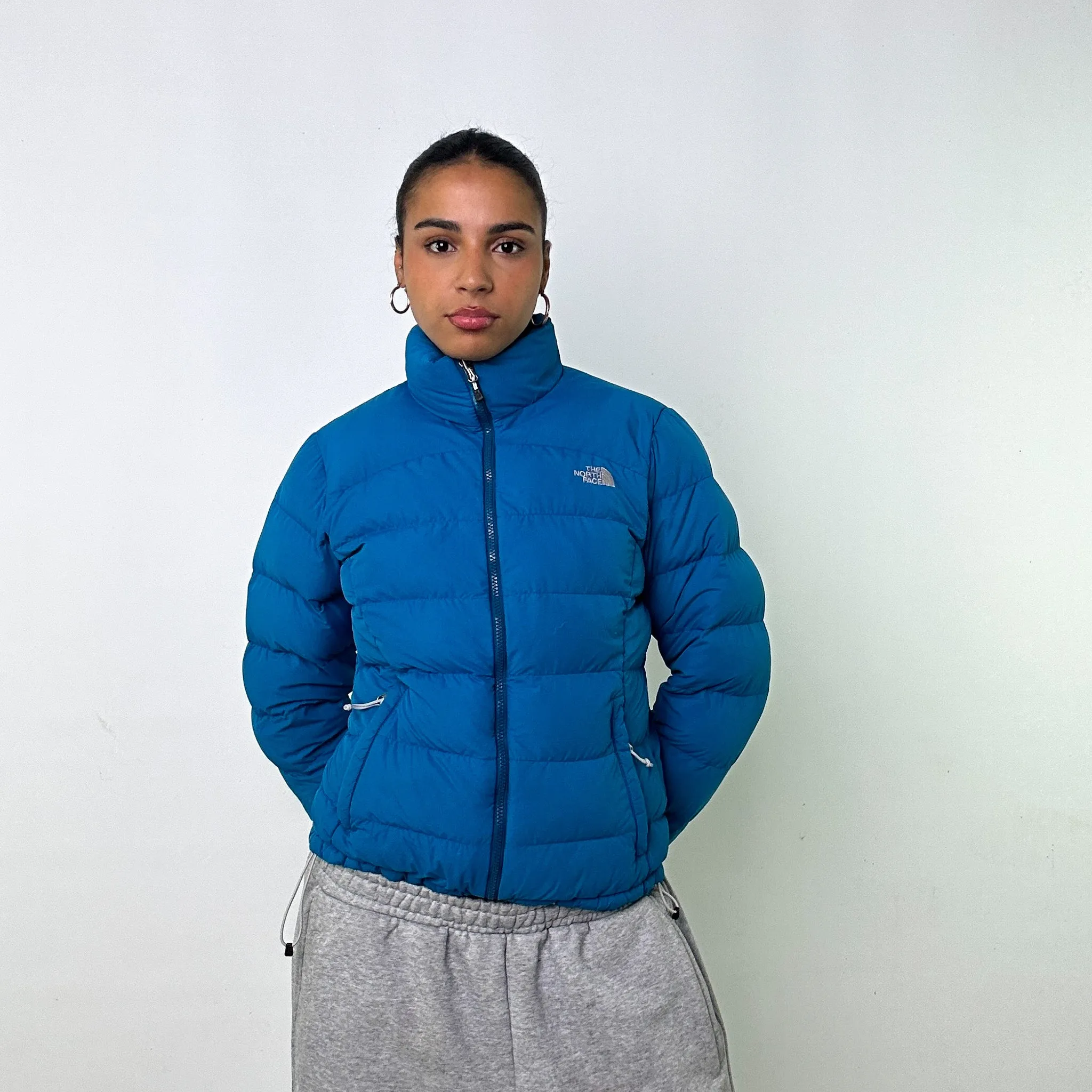 BLUE Y2KS THE NORTH FACE 700 SERIES PUFFER JACKET COAT (