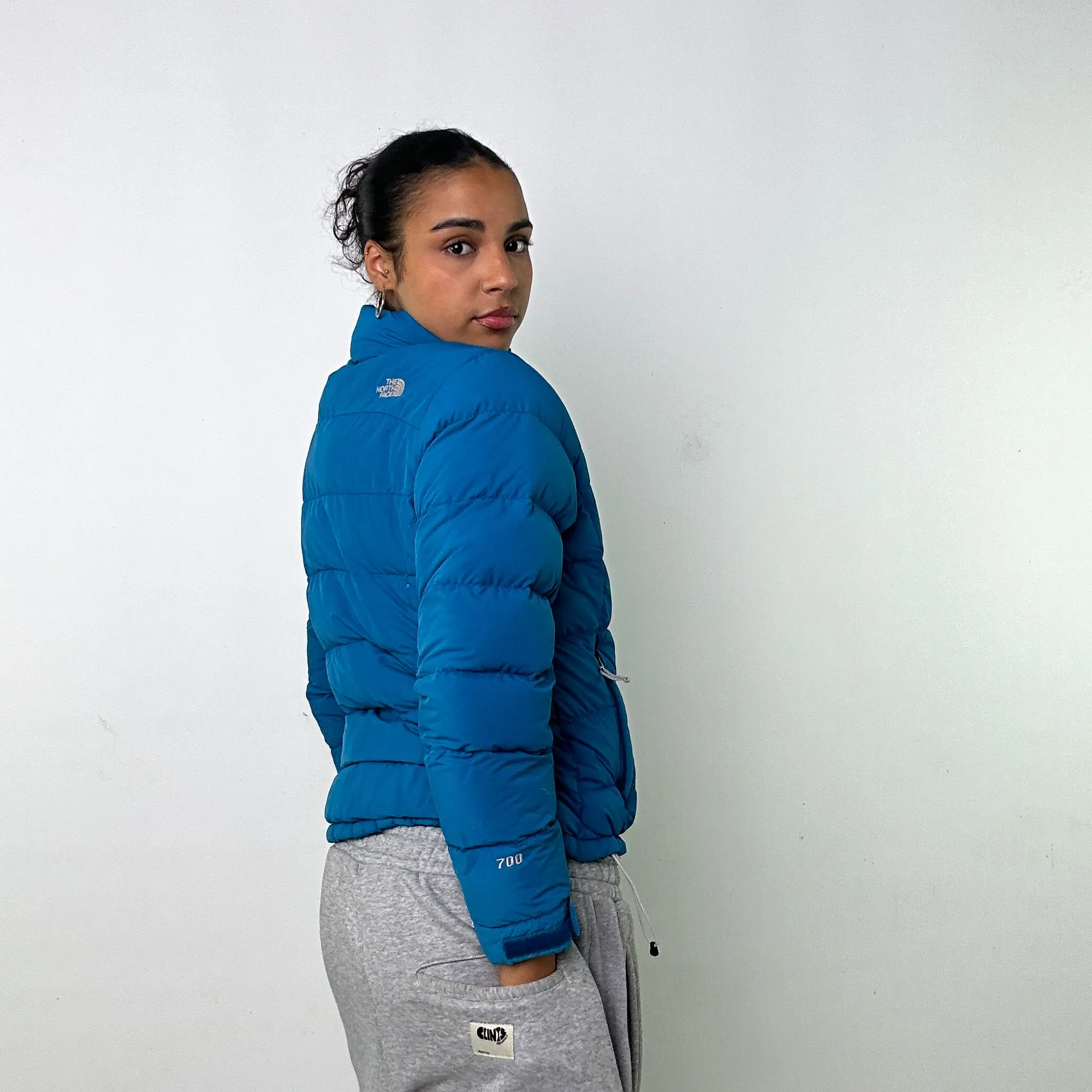 BLUE Y2KS THE NORTH FACE 700 SERIES PUFFER JACKET COAT (