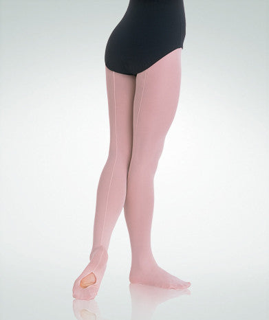 Body Wrappers TotalSTRETCH  Mesh Back Seam Convertible Tights - A45