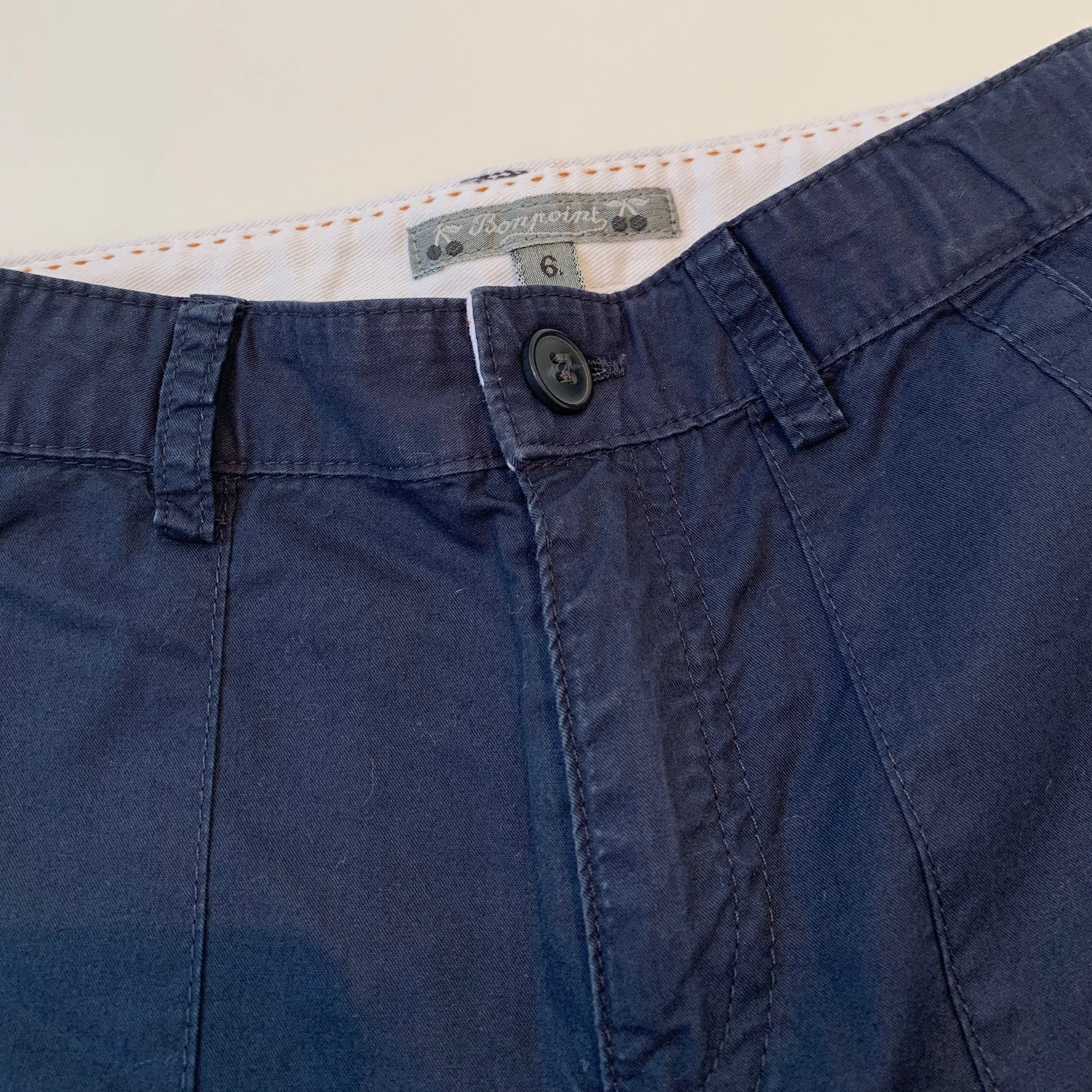 Bonpoint Navy Cotton Chinos: 6 Years