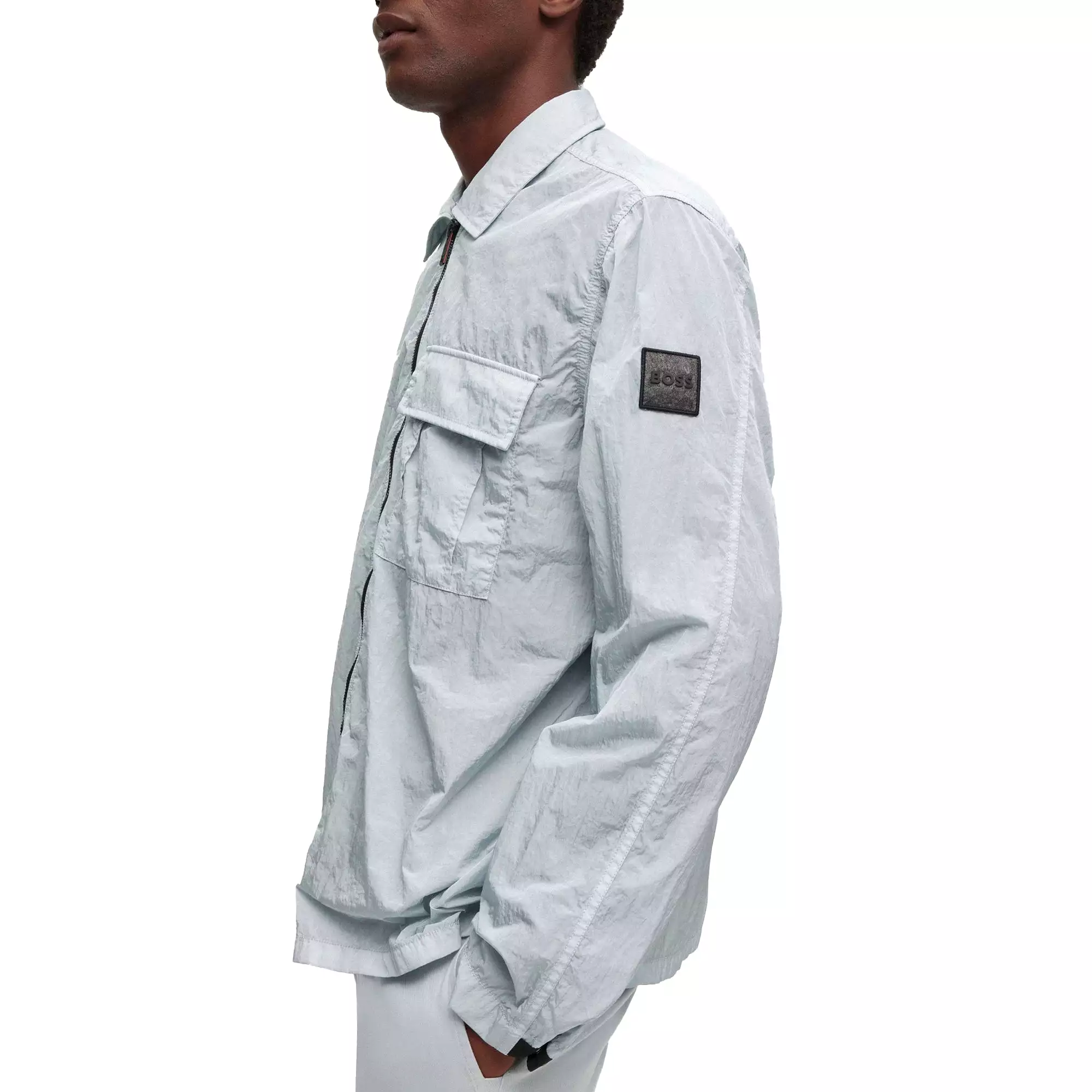 Boss Loony Shell Overshirt - Light Grey