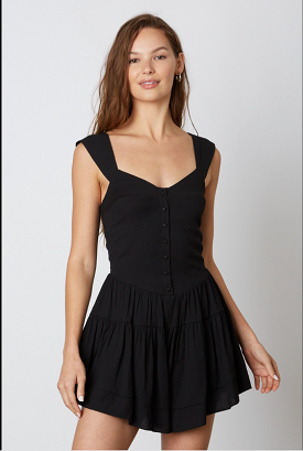 Brooklyn Linen Romper - Black