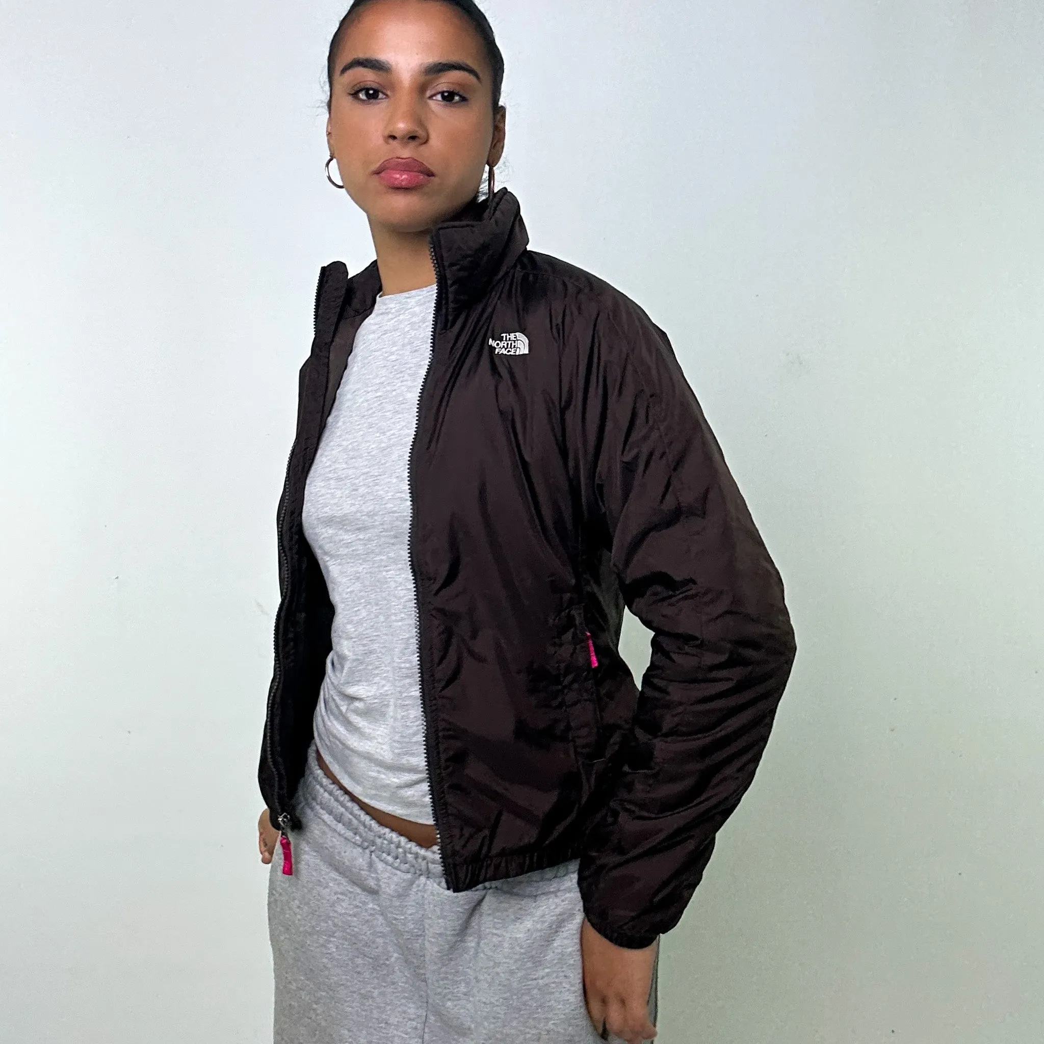 Brown 90s The North Face Puffer Jacket Coat (S)